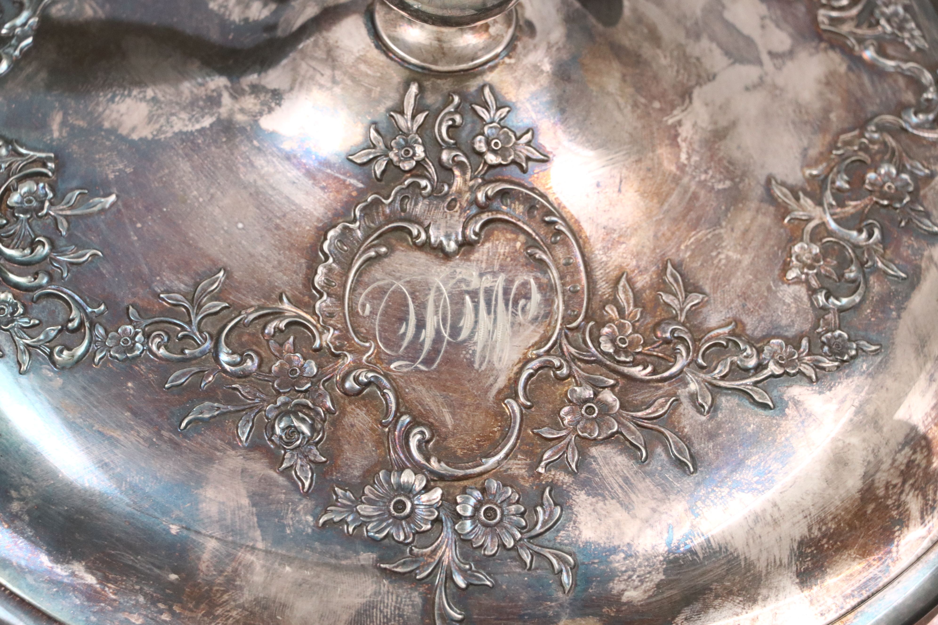 Reed & Barton with Other Silver Plate Serving Dishes, 20th Century