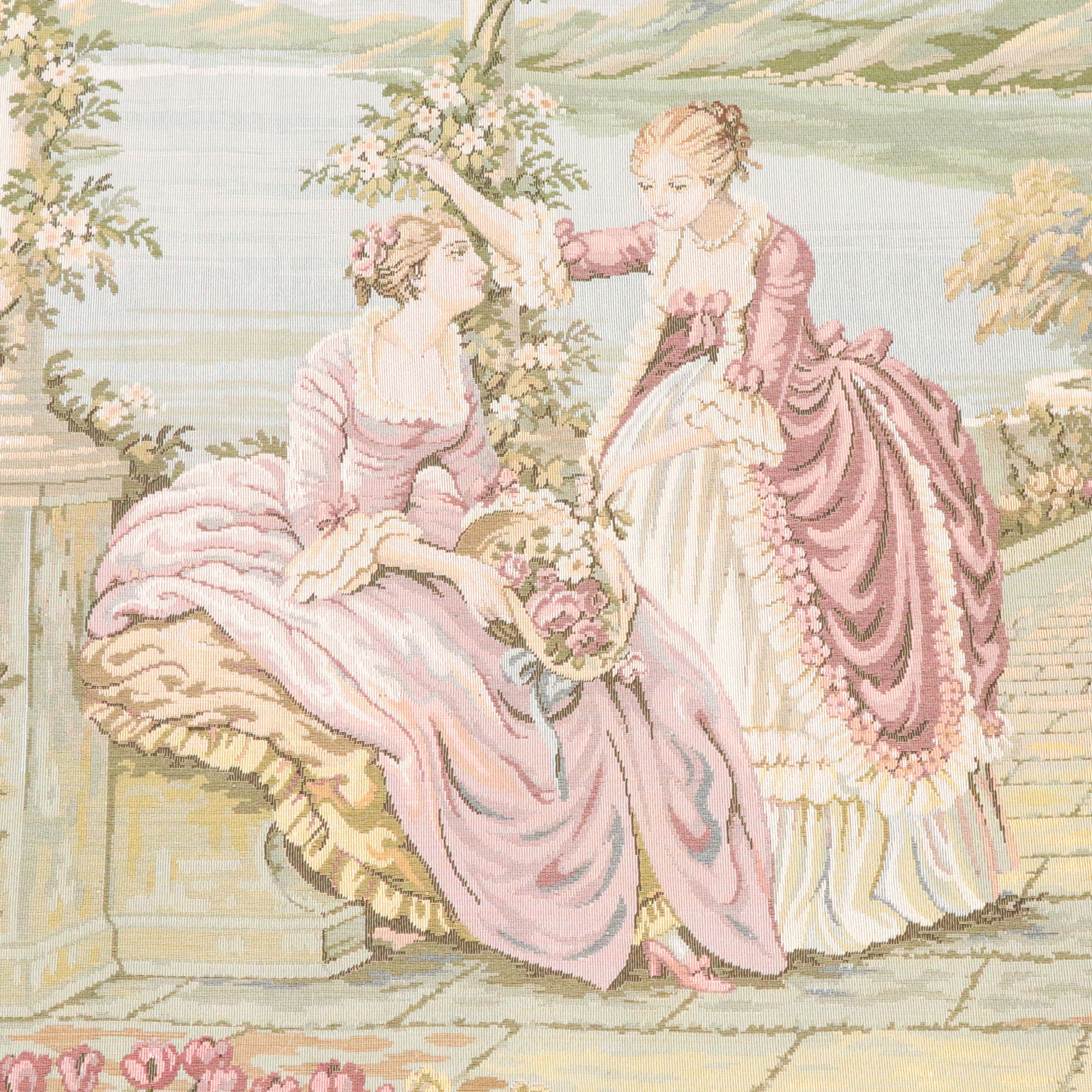 Wall Hanging Tapestry "Ladies at Lake Como"