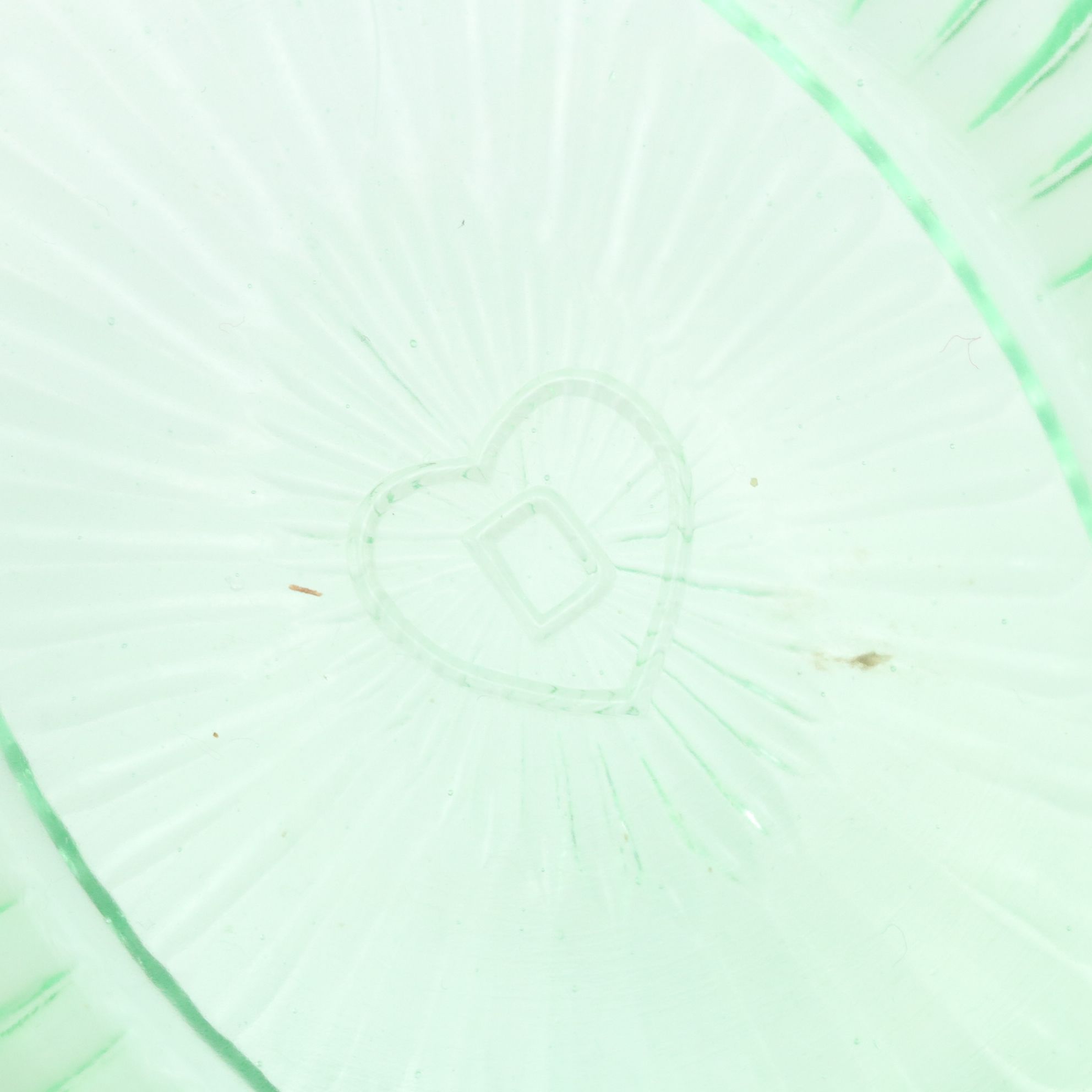 Uranium Glass Hen on Nest & Bird on Nest Covered Condiment Dishes