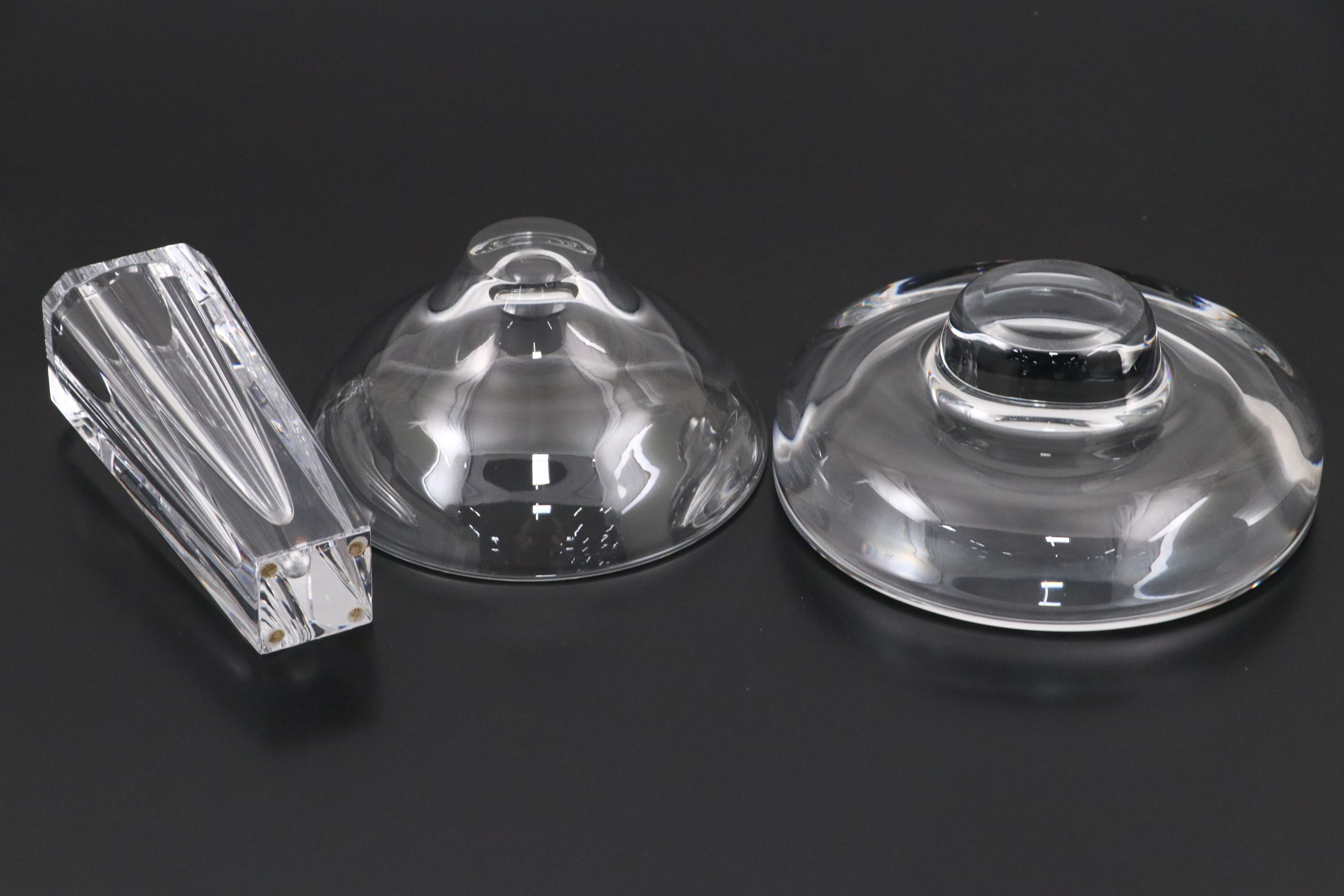 Steuben Art Glass with Orrefors Crystal Bowls and Vase