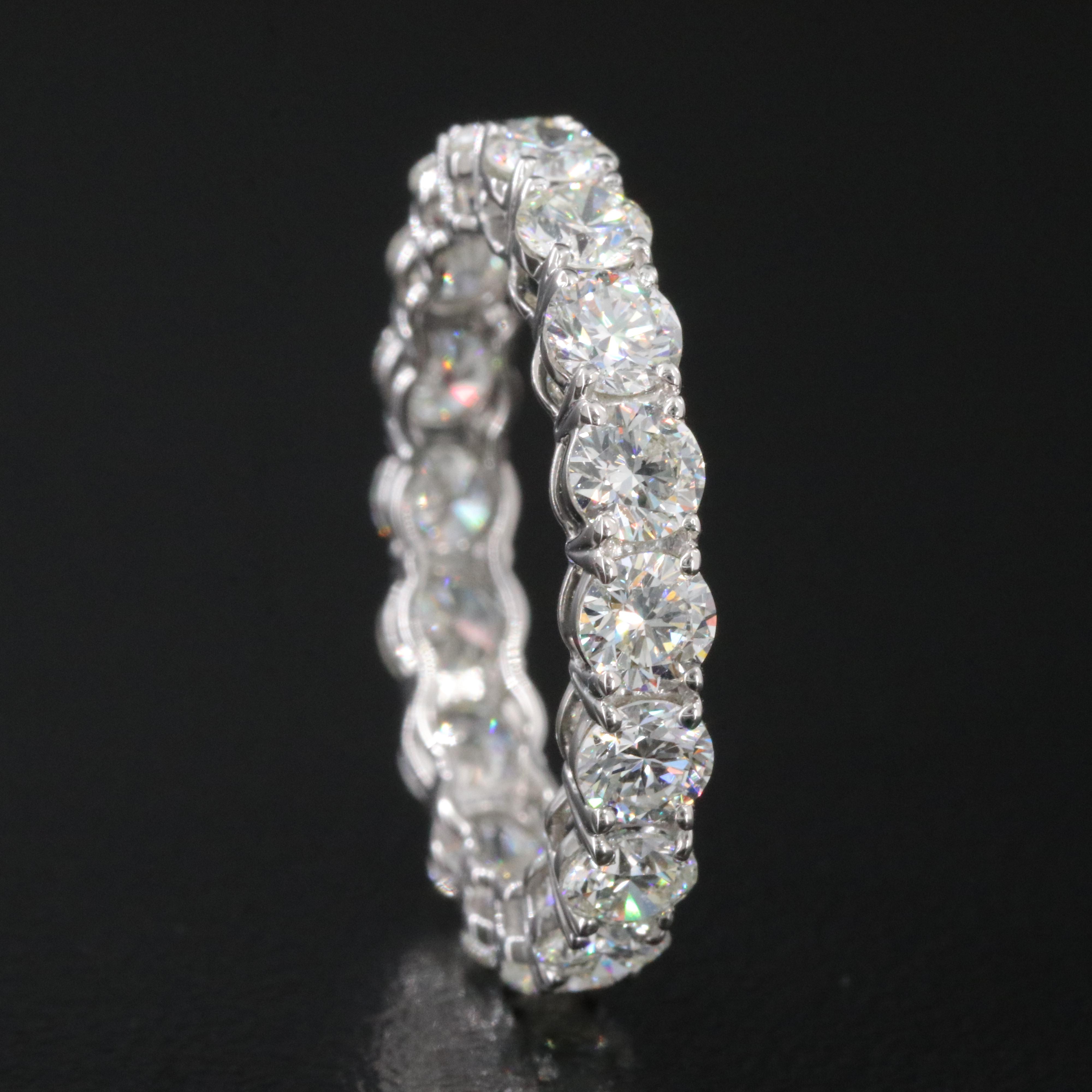 Platinum 3.48 CTW Diamond Eternity Band