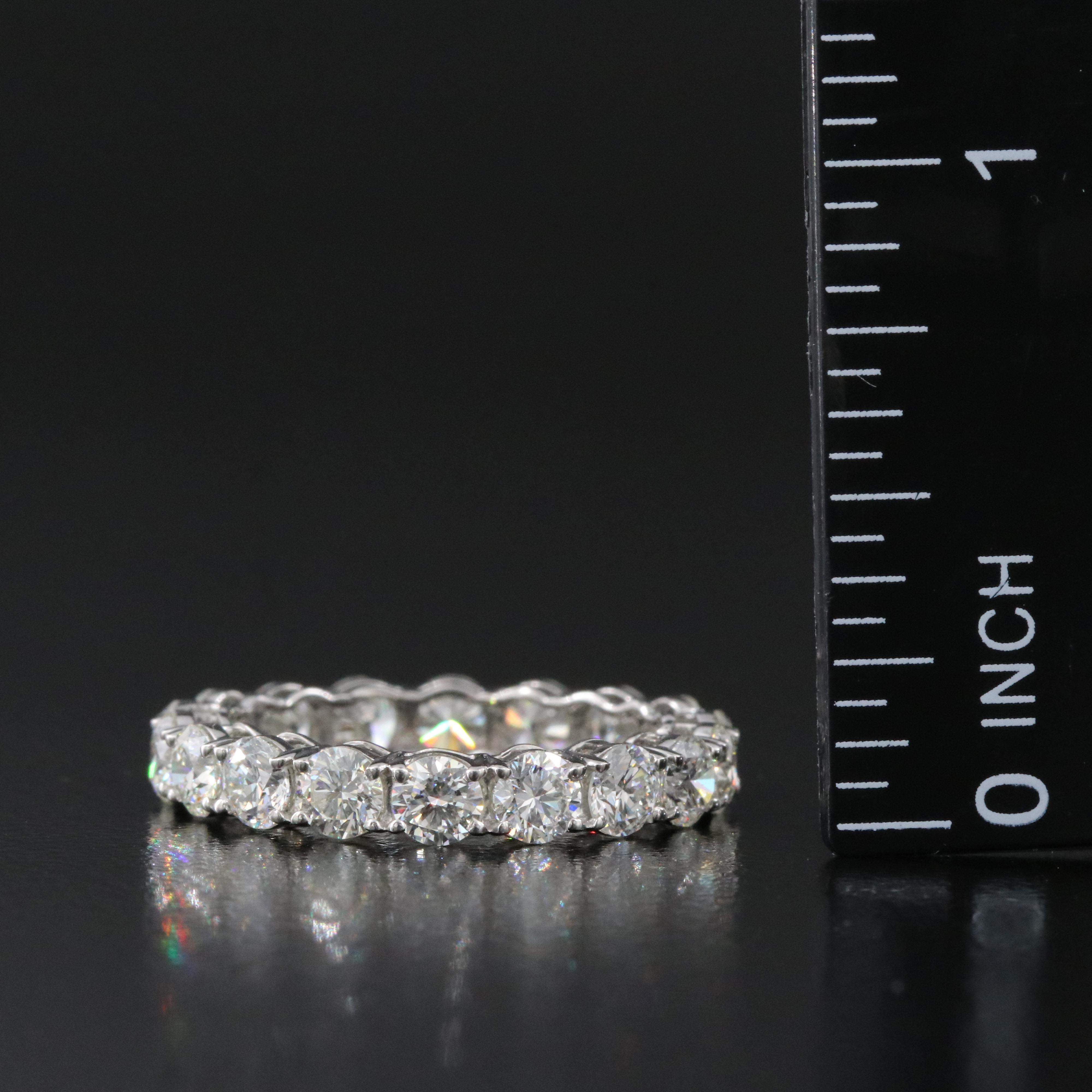 Platinum 3.48 CTW Diamond Eternity Band