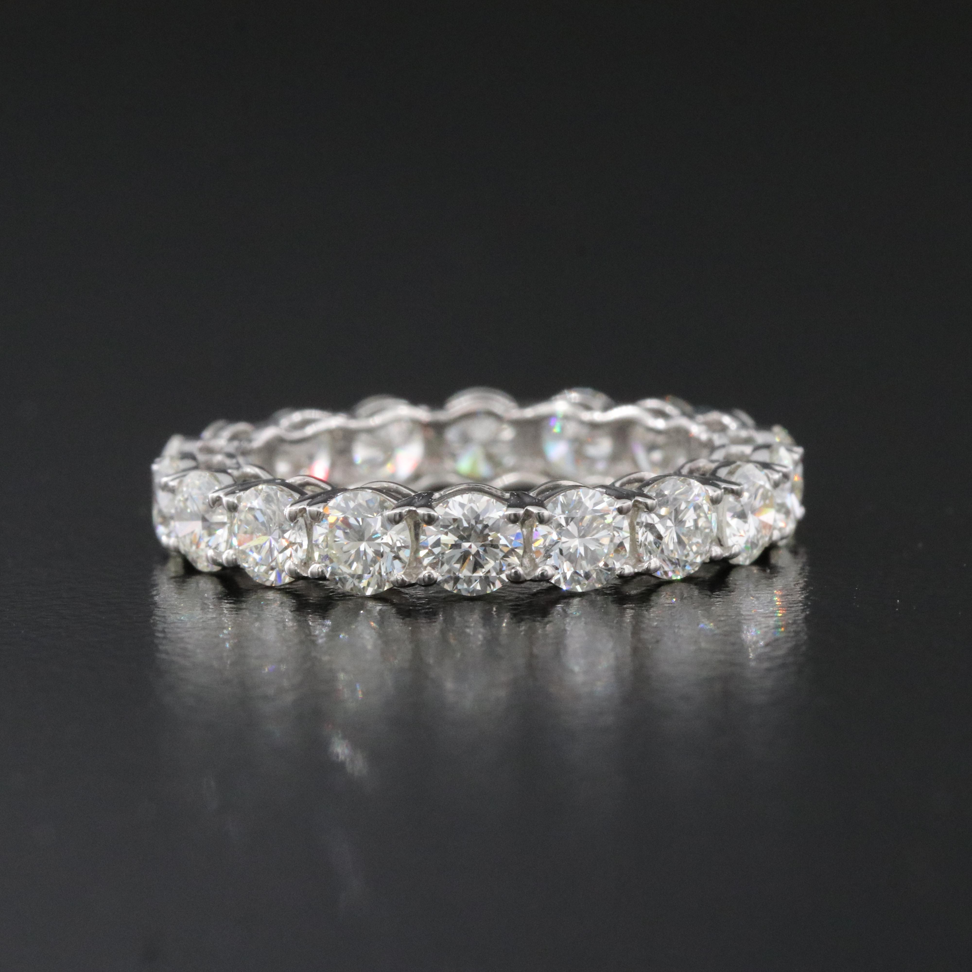 Platinum 3.48 CTW Diamond Eternity Band