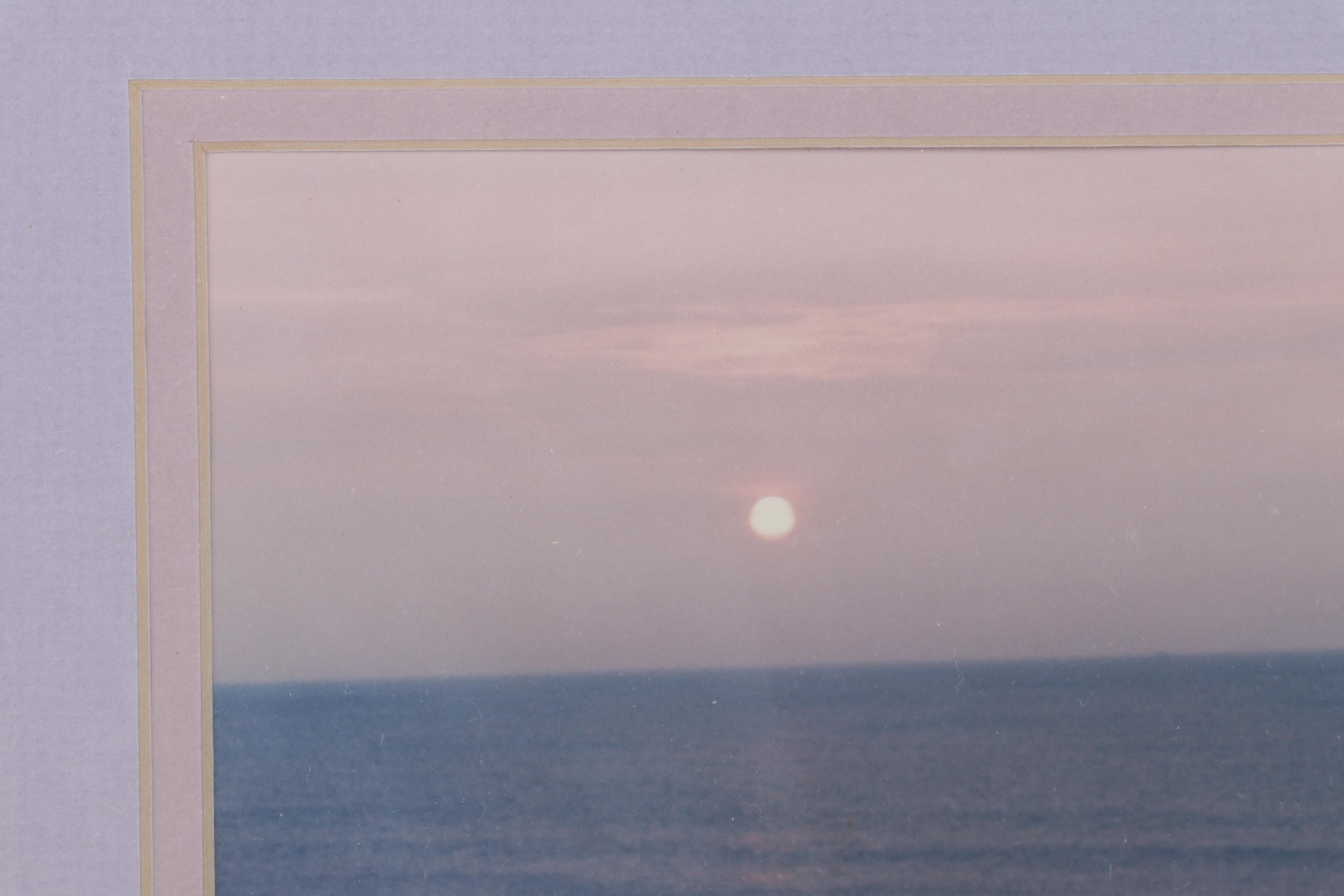 Signed Limited Run Photograph of Beach at Sunset, 467/2000