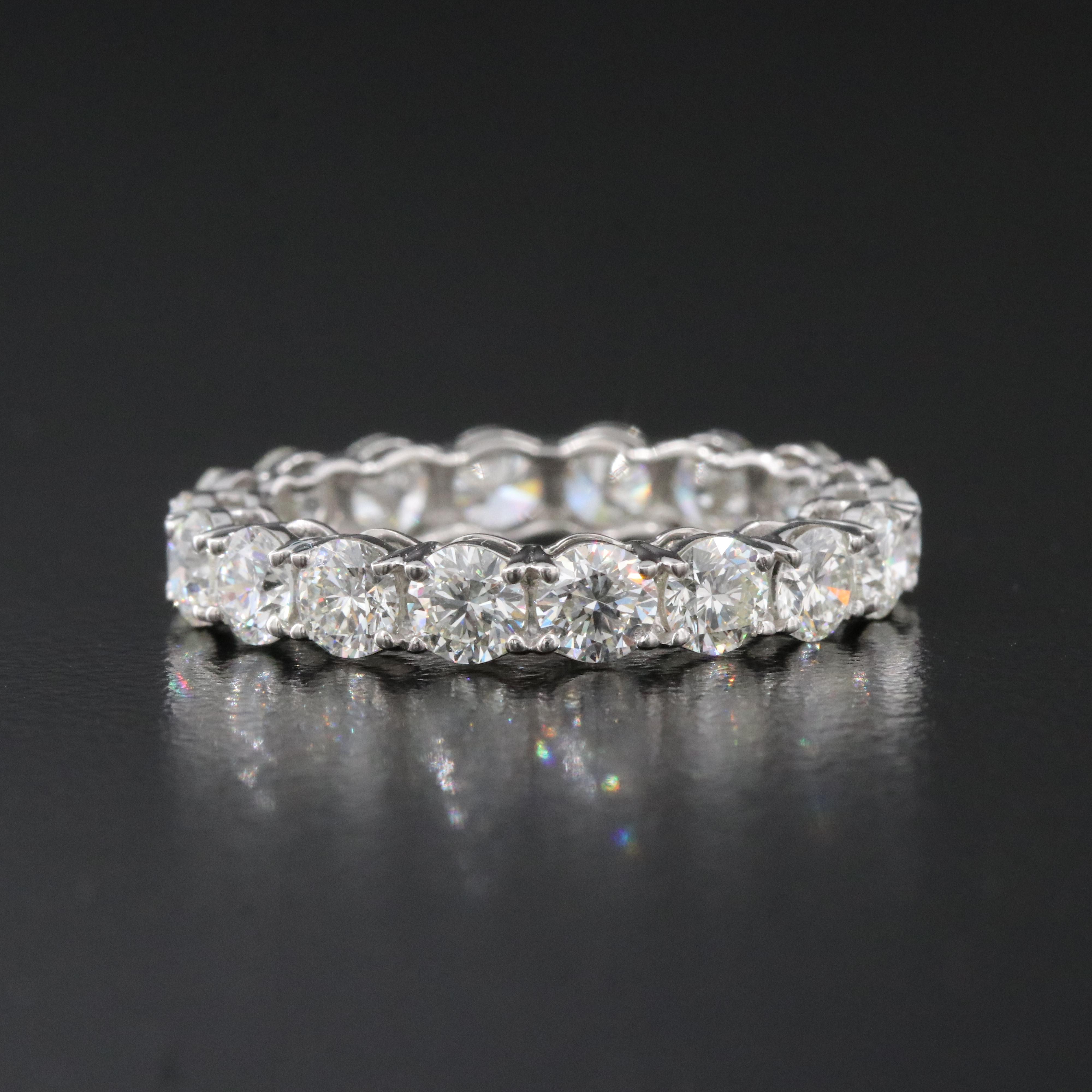 Platinum 3.48 CTW Diamond Eternity Band