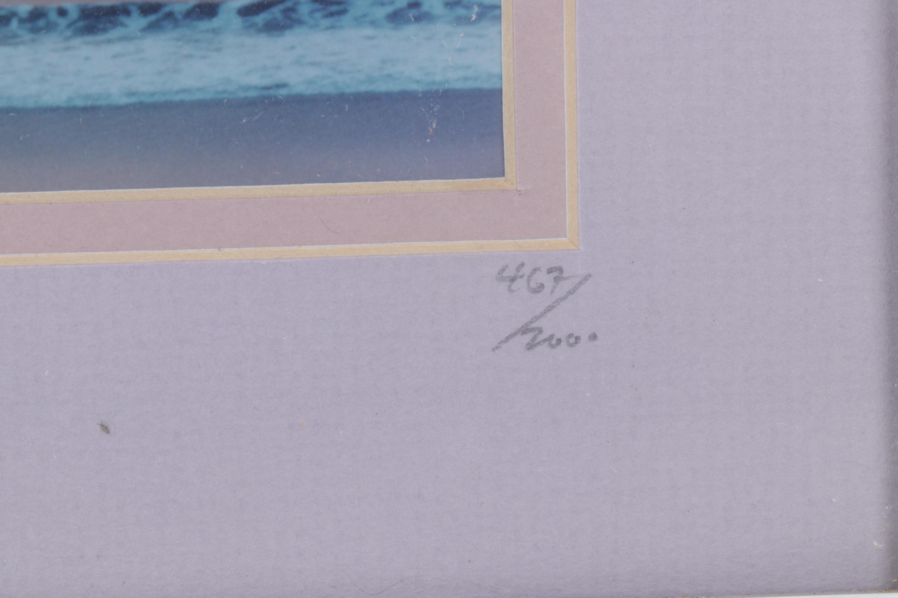 Signed Limited Run Photograph of Beach at Sunset, 467/2000