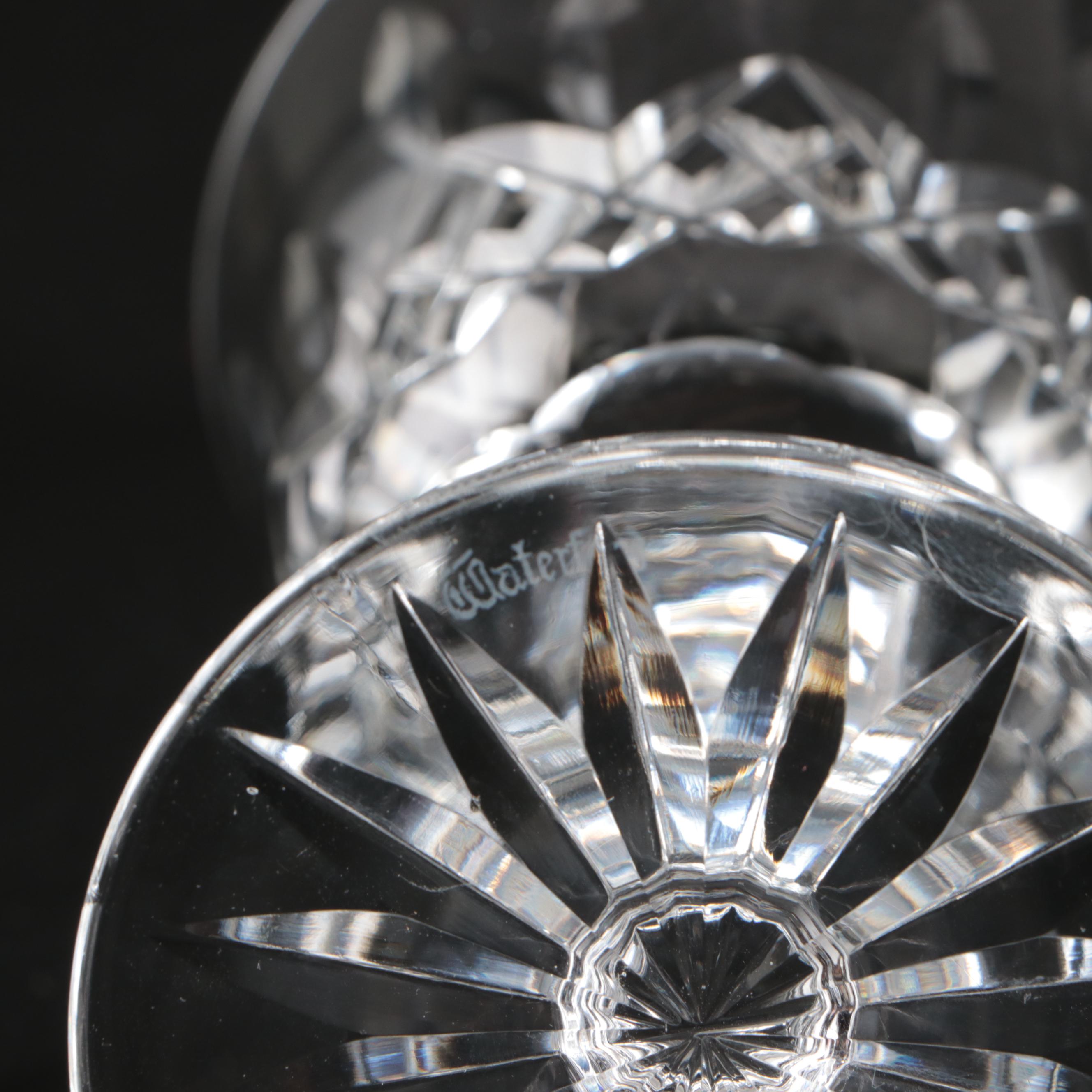 Waterford Crystal "Lismore" Water Goblets, Mid to Late 20th Century