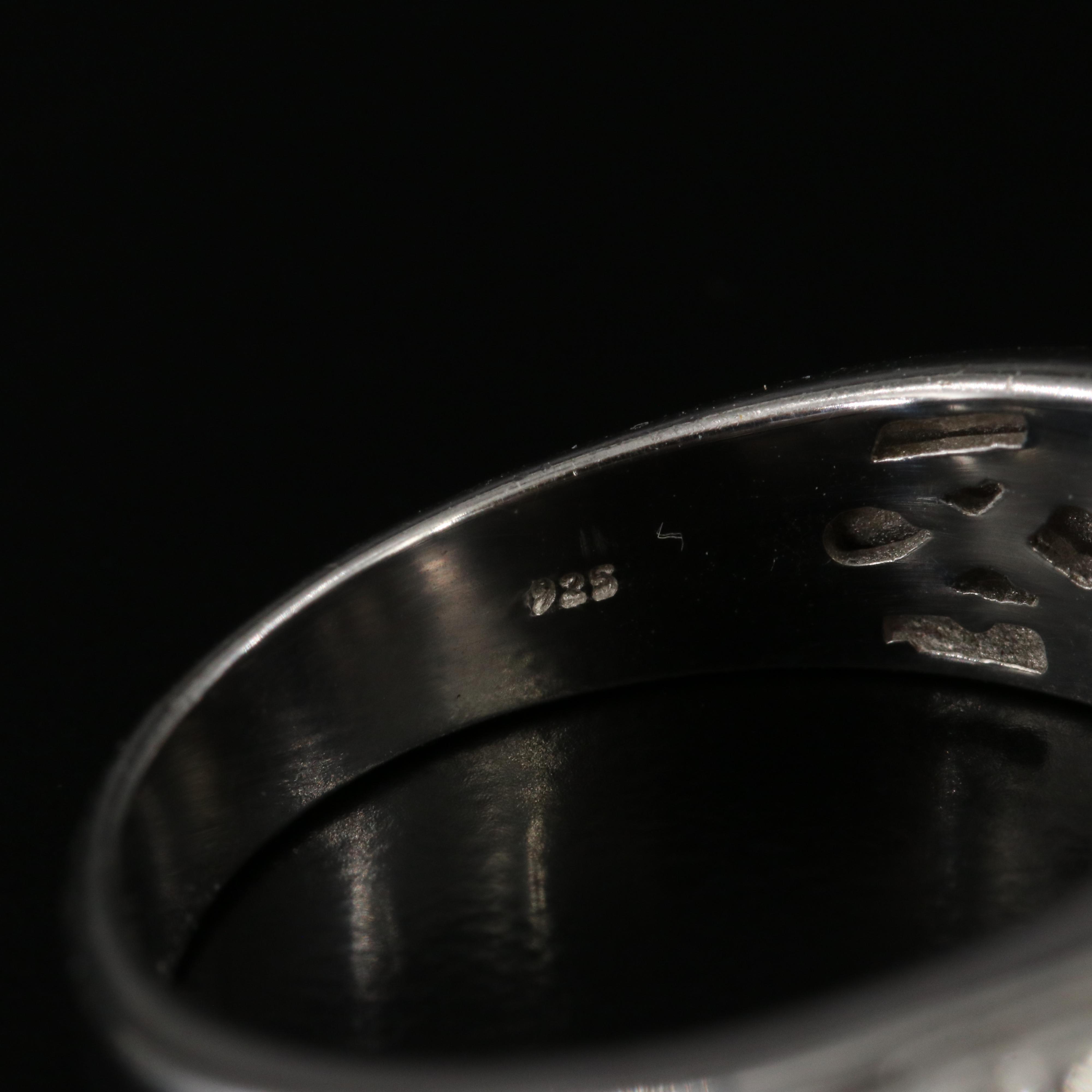 Sterling Diamond Ring