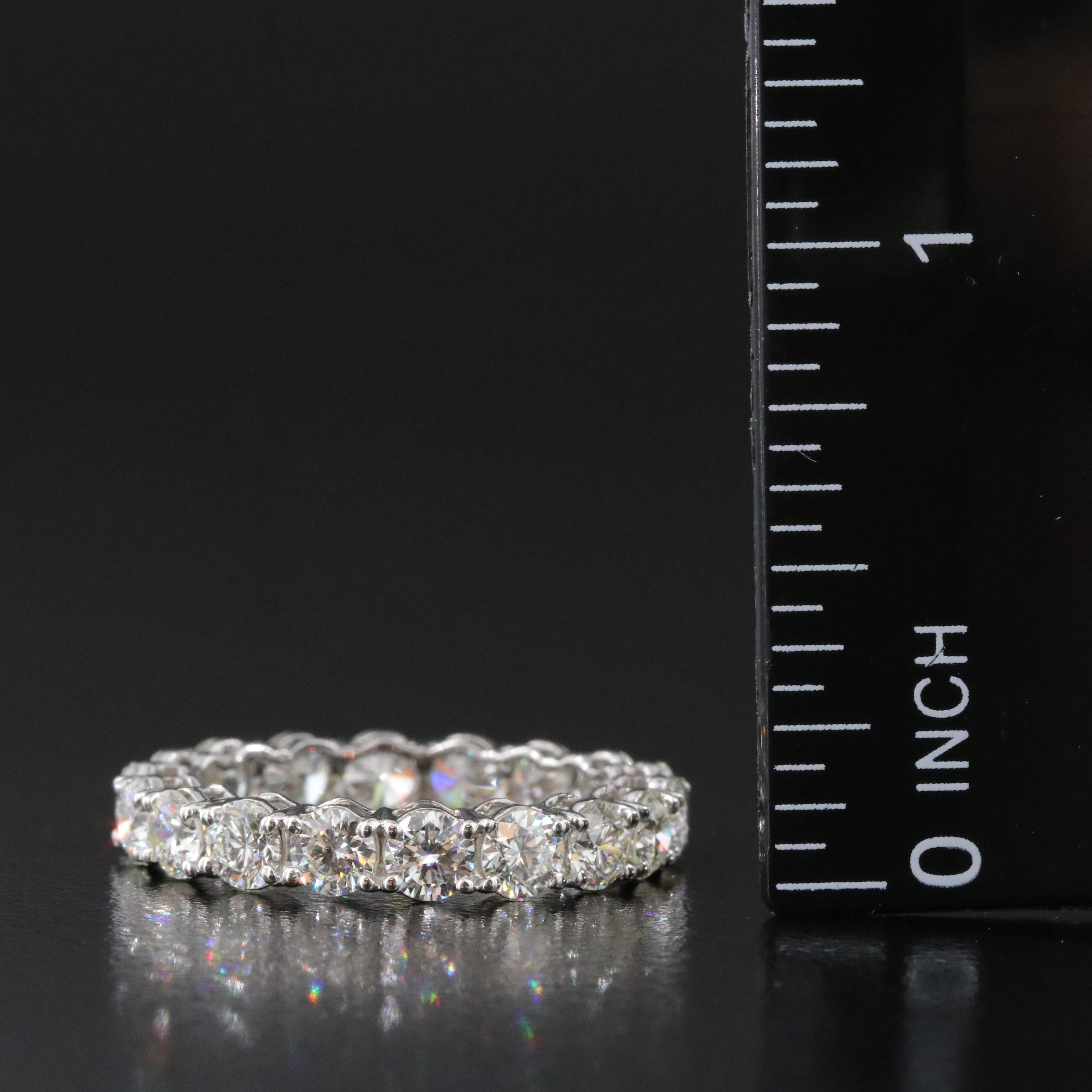 Platinum 3.45 CTW Diamond Eternity Band