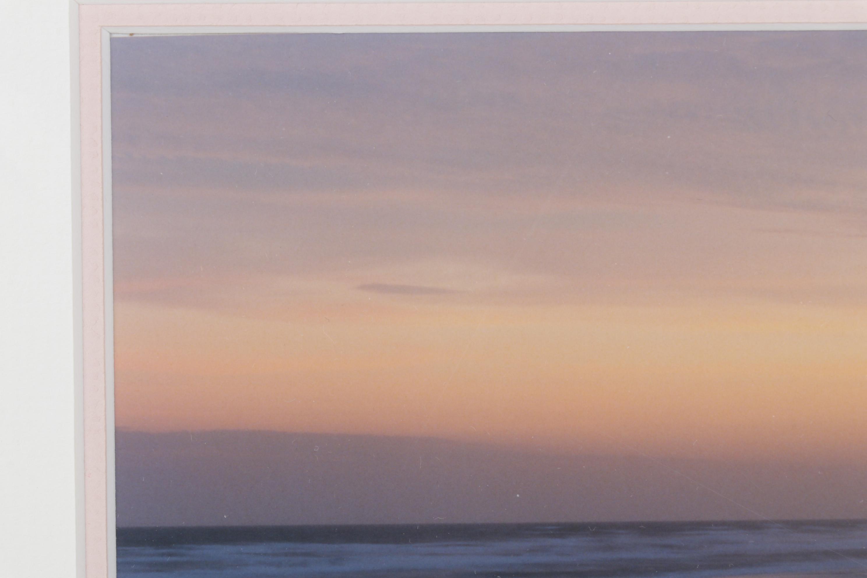 Steve Vaughn Color Photograph of Beach at Sunrise in Mat Boards