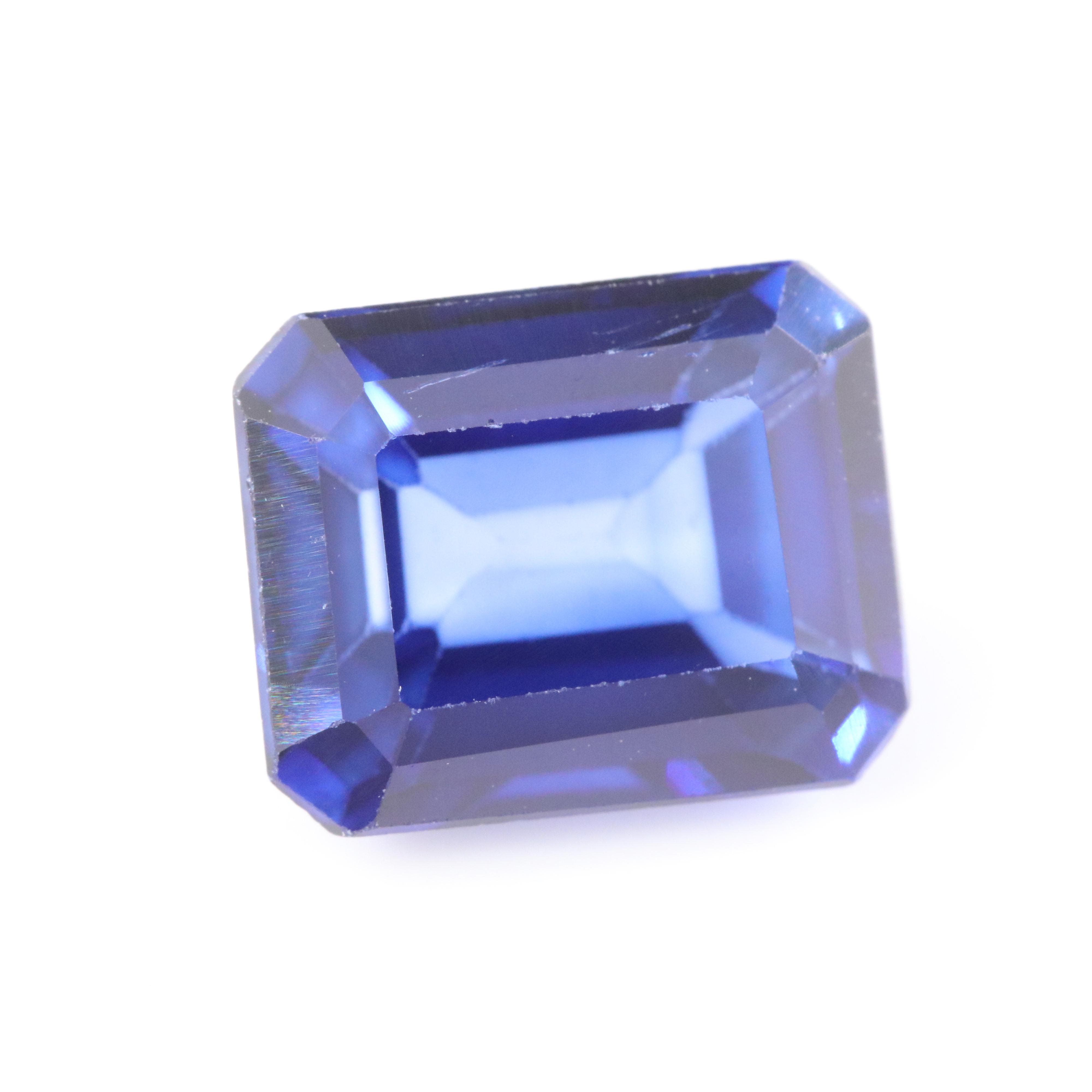 Loose 4.71 CT Lab Grown Sapphire