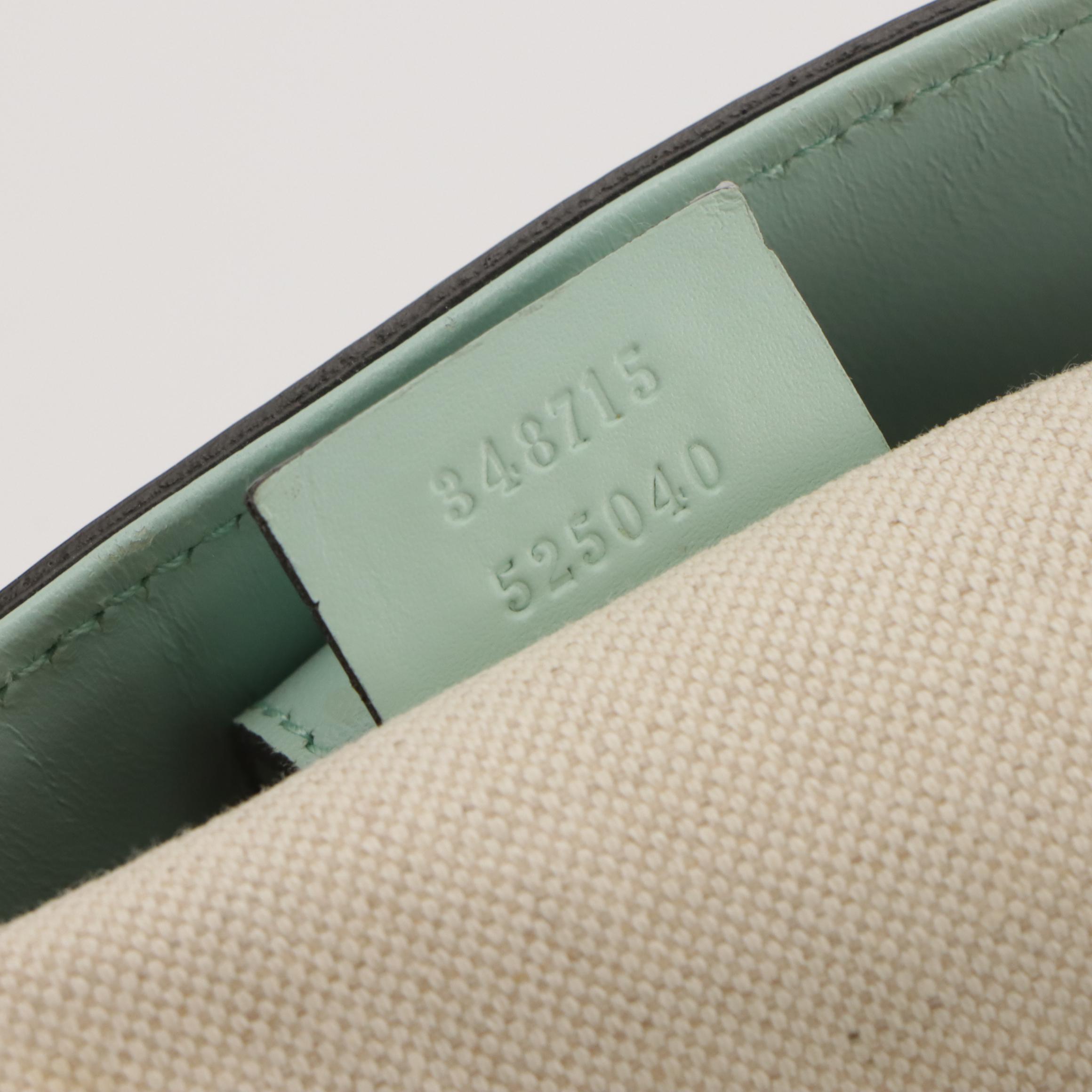 Gucci Craft Tote in Denim and Light Aqua Blue Calfskin Leather