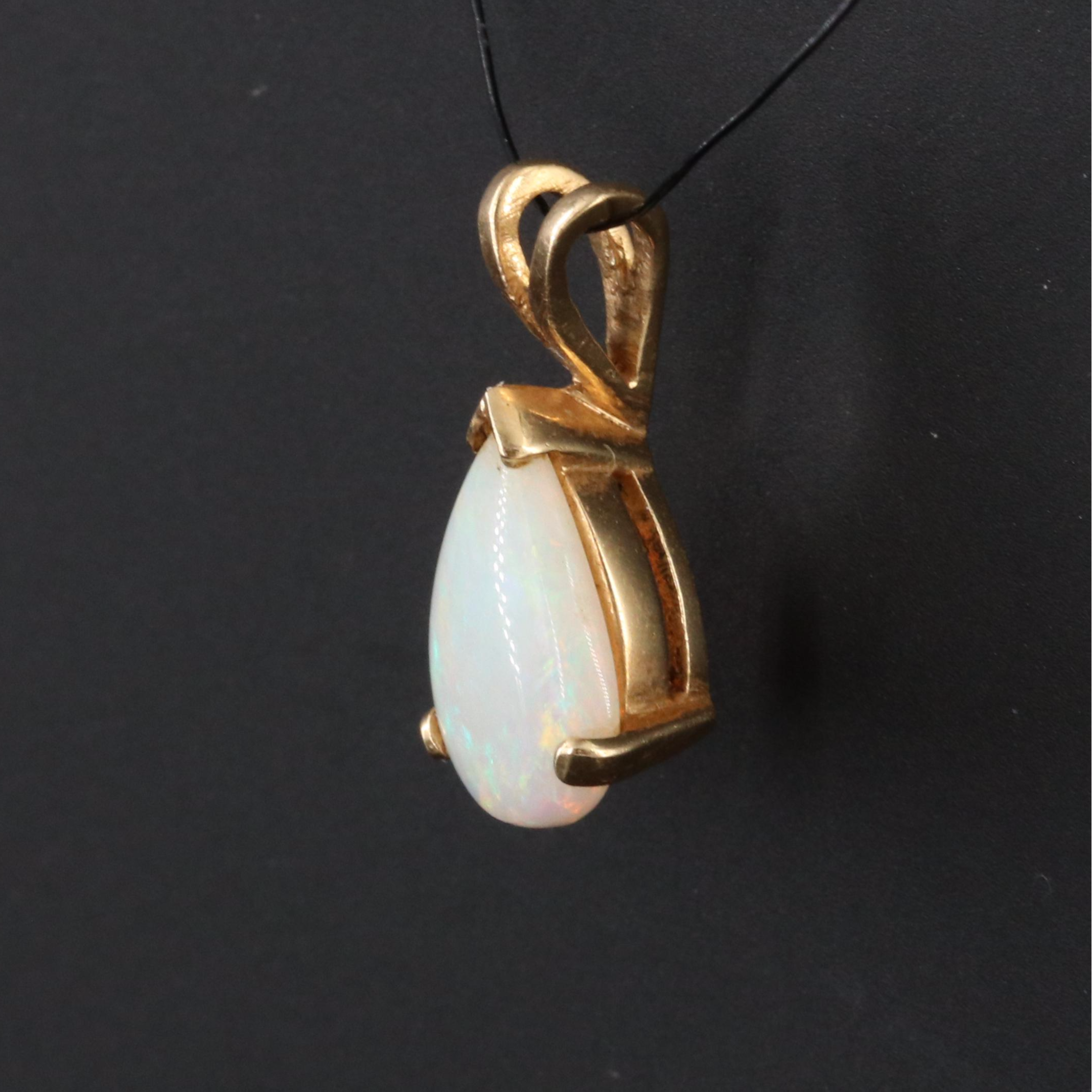 14K Opal Pendant