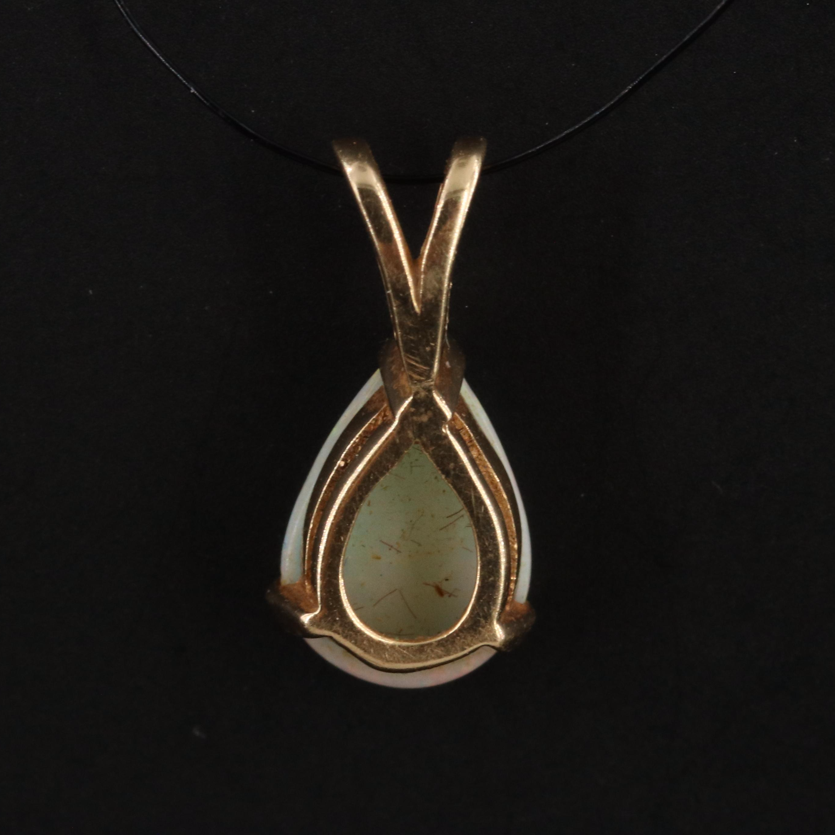 14K Opal Pendant