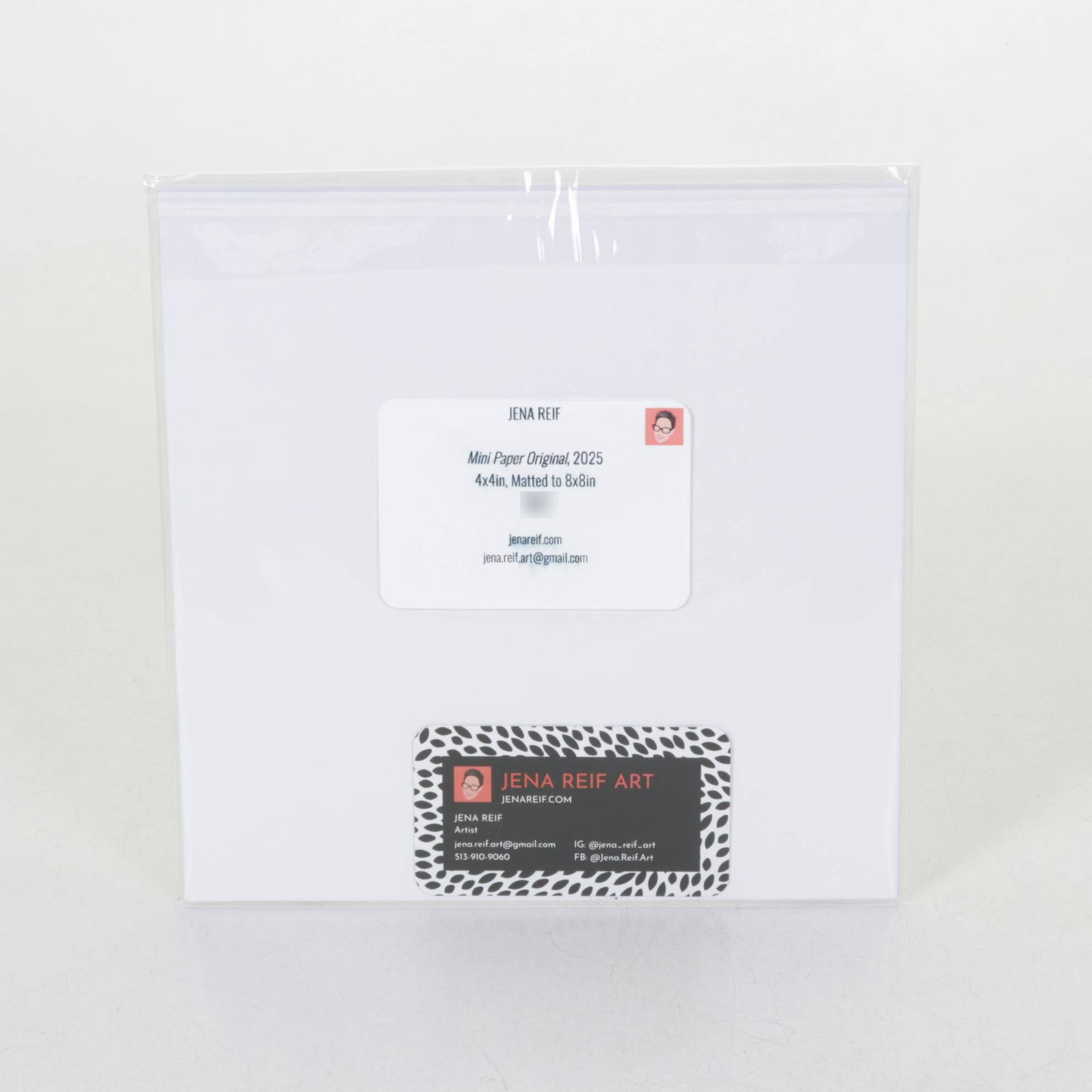 Jena Reif "Mini Paper Original" Mixed Media Painting, 2025