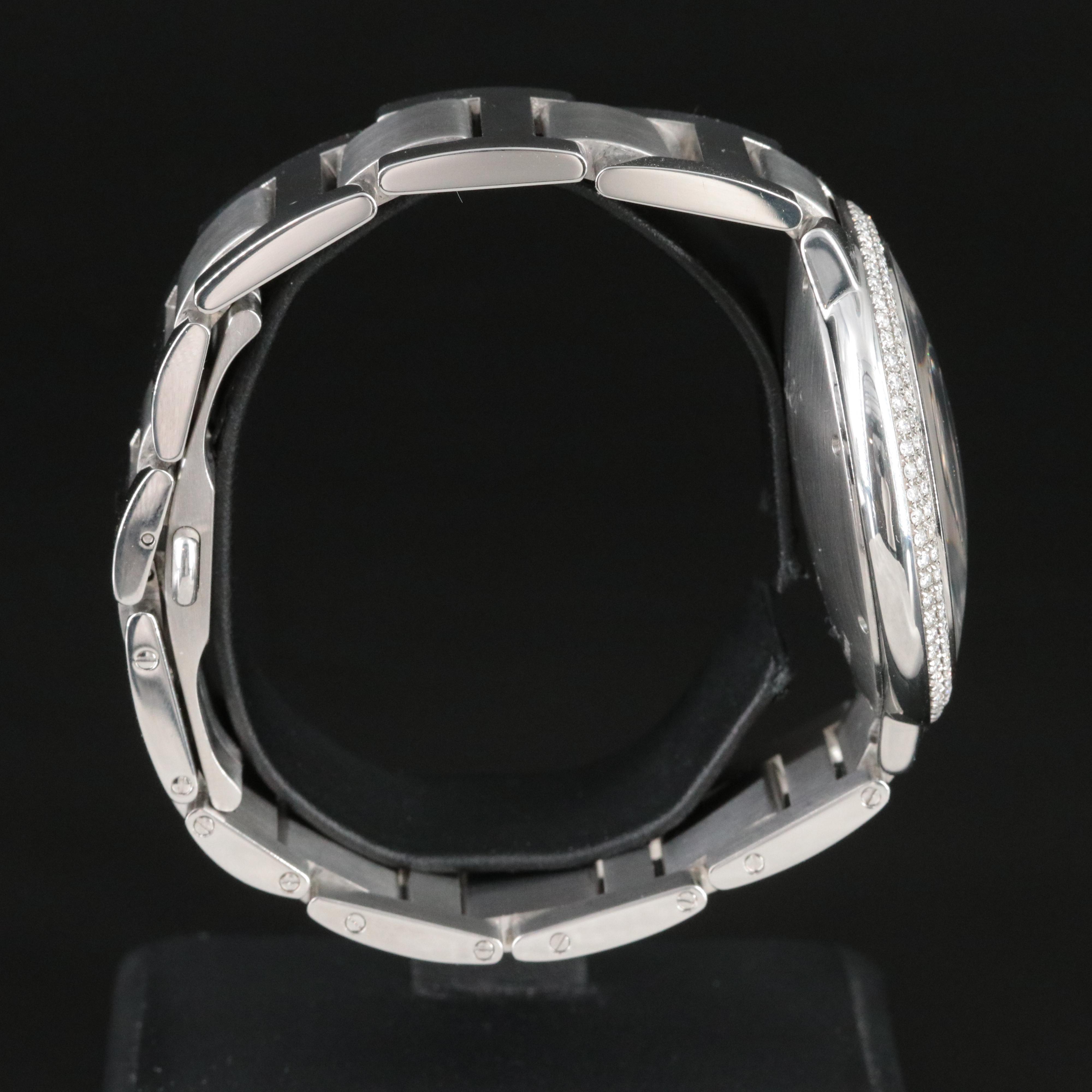 Cartier Ballon Bleu Diamonds Steel 42mm Automatic Watch