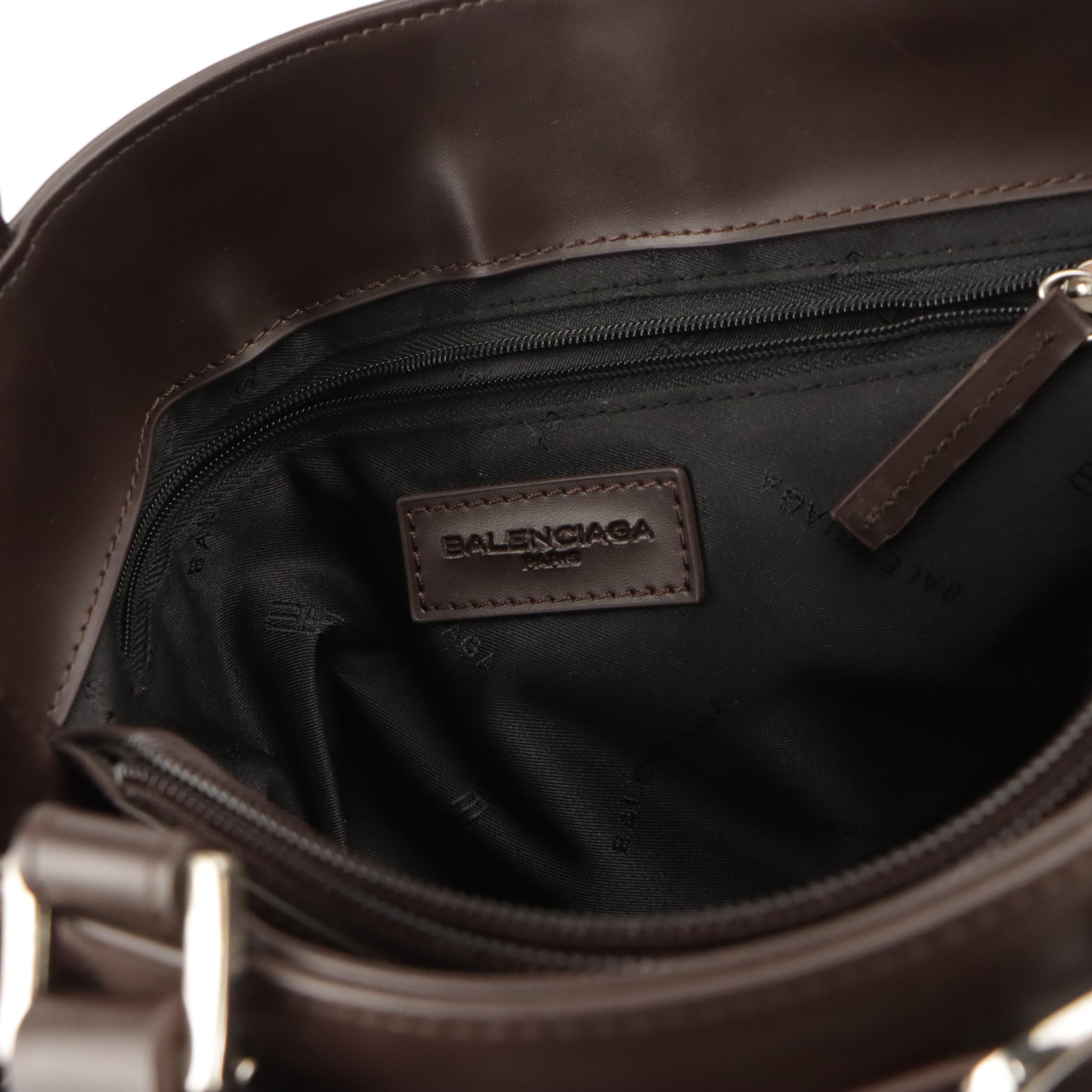 Balenciaga Belted Tote Bag in BB Logo Jacquard Canvas and Leather Trim