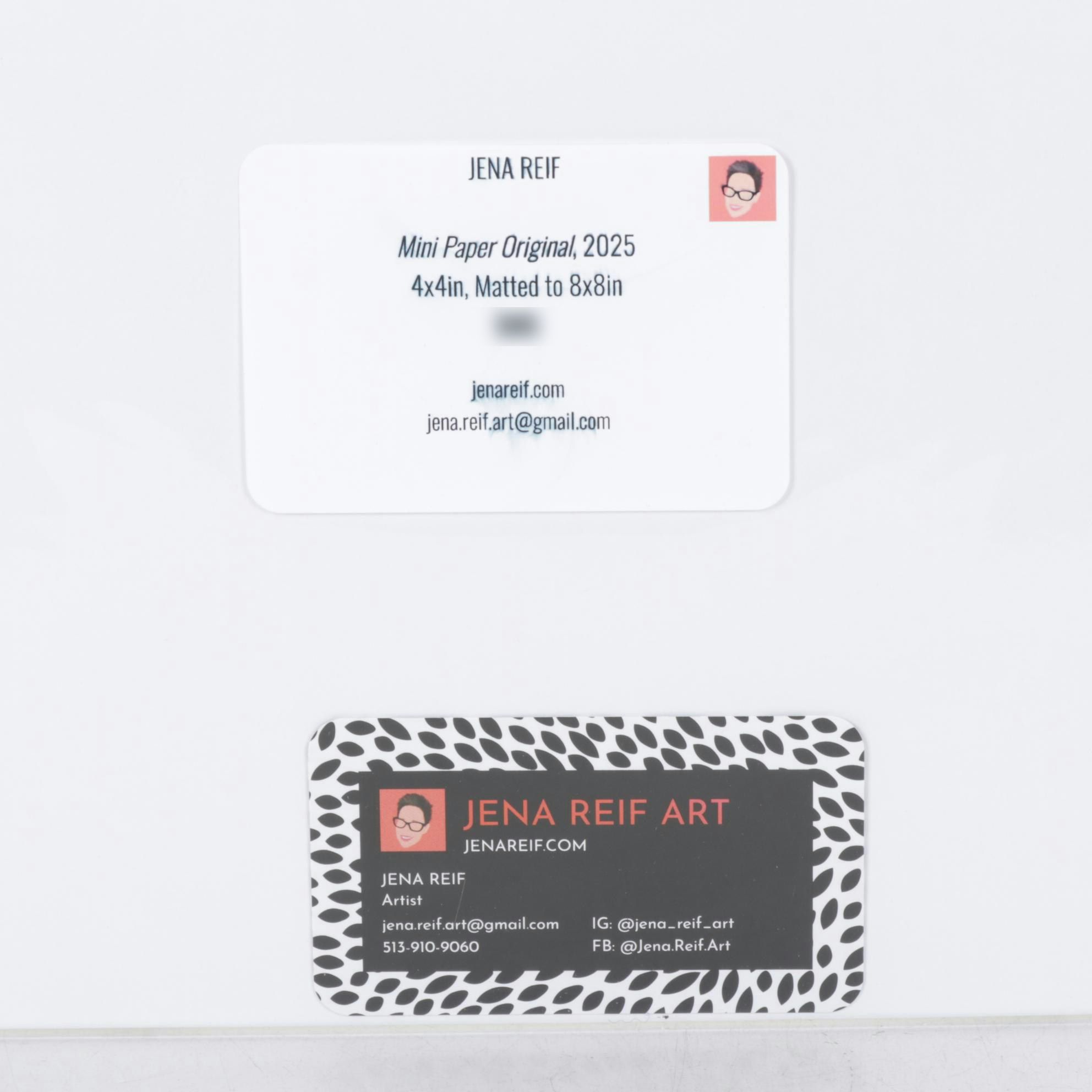 Jena Reif "Mini Paper Original" Mixed Media Painting, 2025