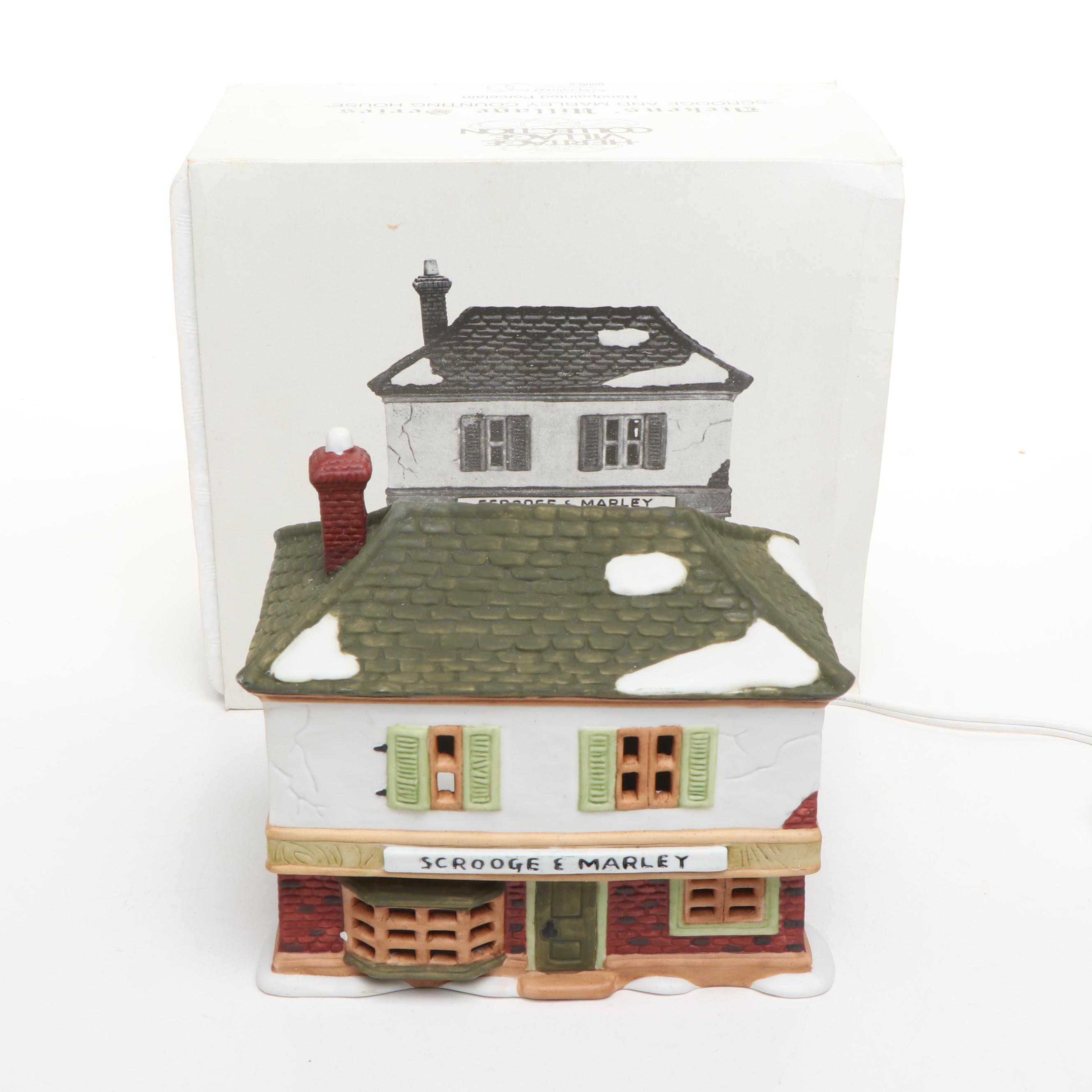 Dept.56 "Scrooge and Marley Counting House" and More Christmas Table Décor