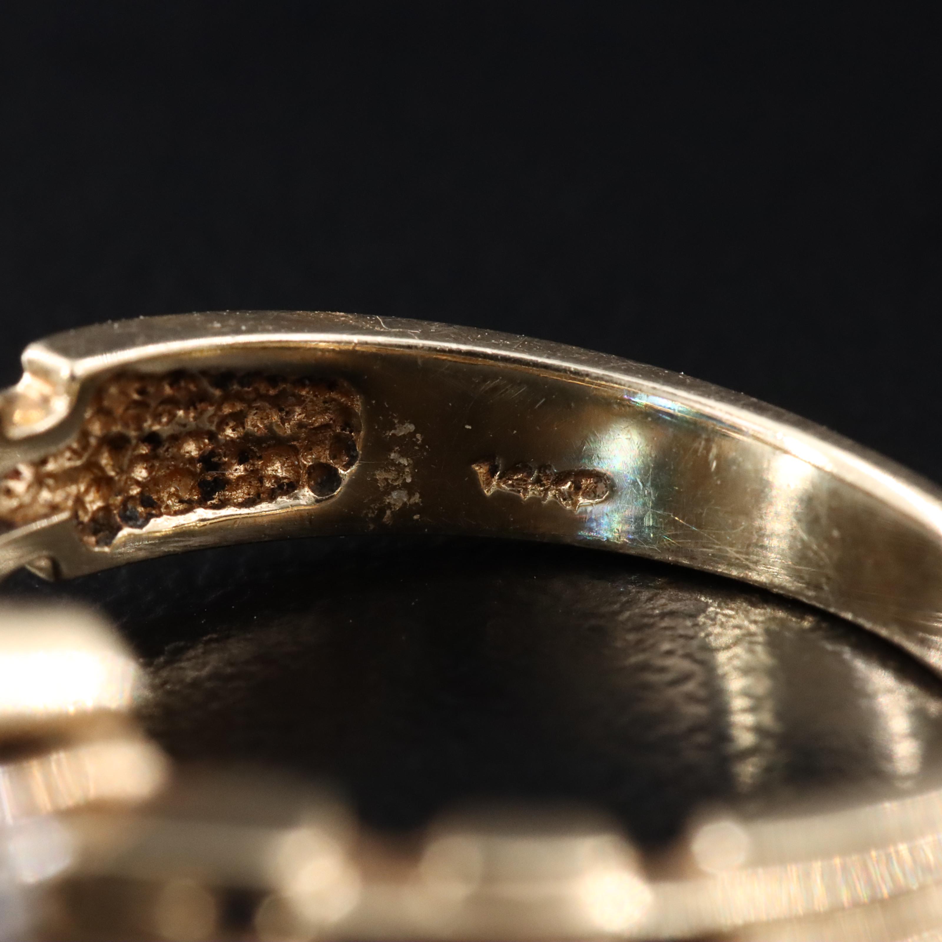 14K Topaz and Diamond Ring