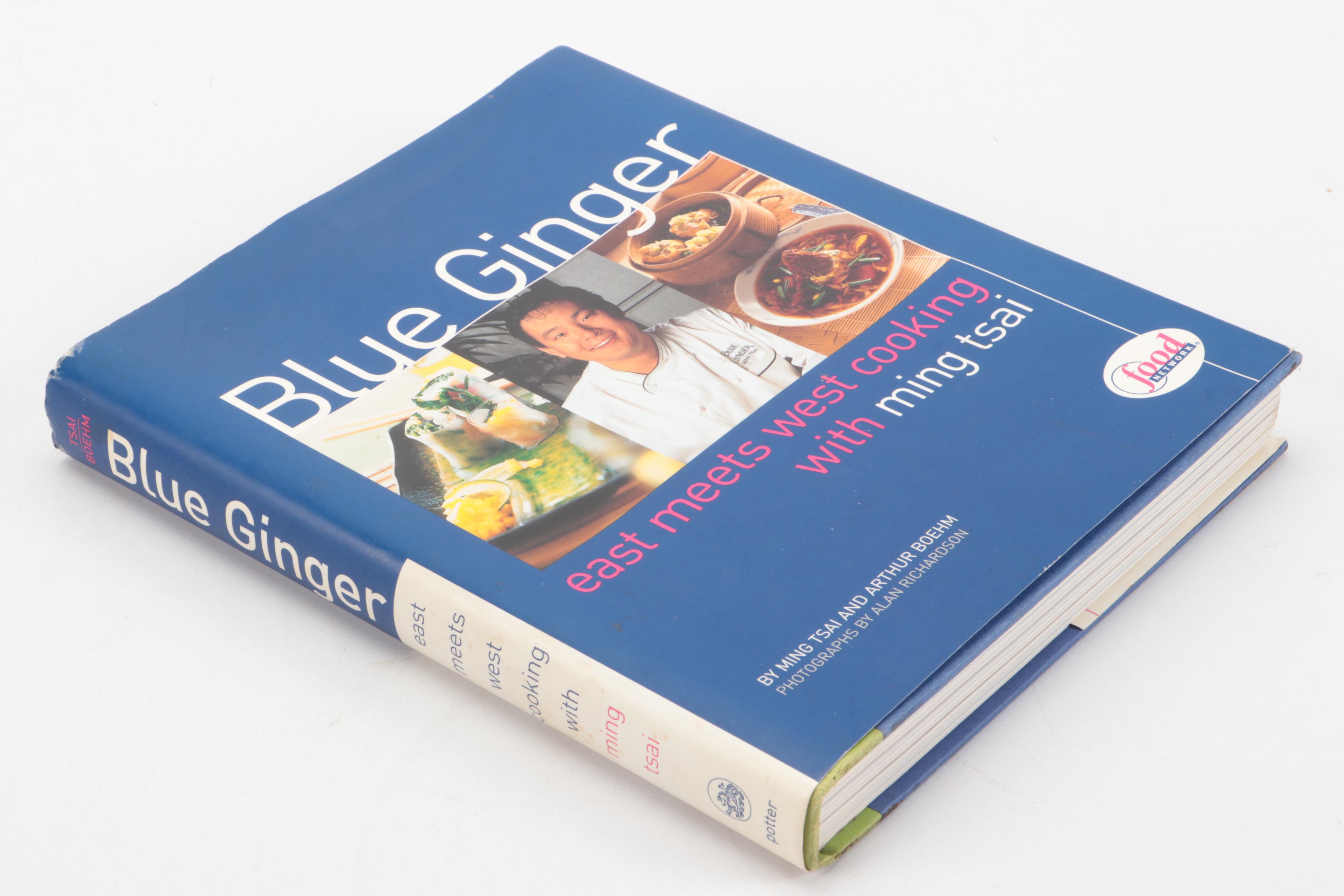 First Edition "Blue Ginger" by Ming Tsai and Arthur Boehm with Nutribullet Book