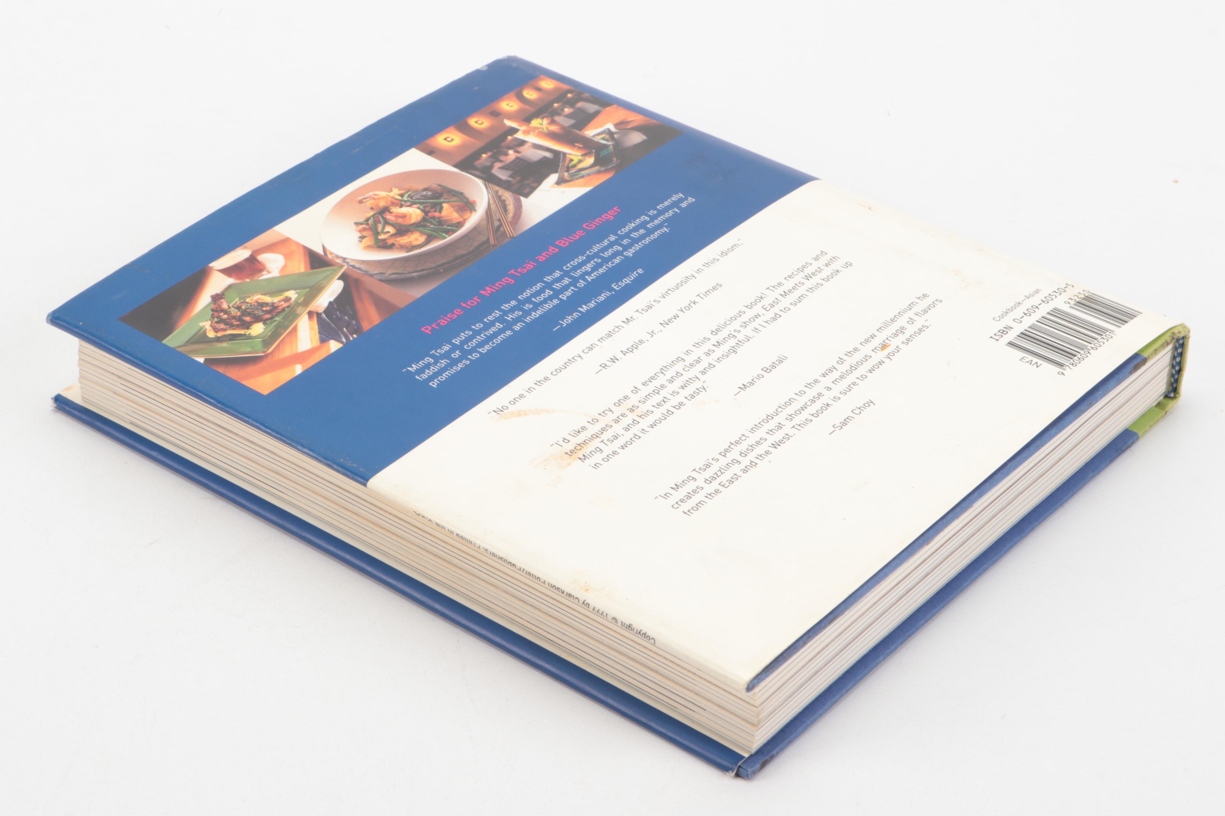 First Edition "Blue Ginger" by Ming Tsai and Arthur Boehm with Nutribullet Book