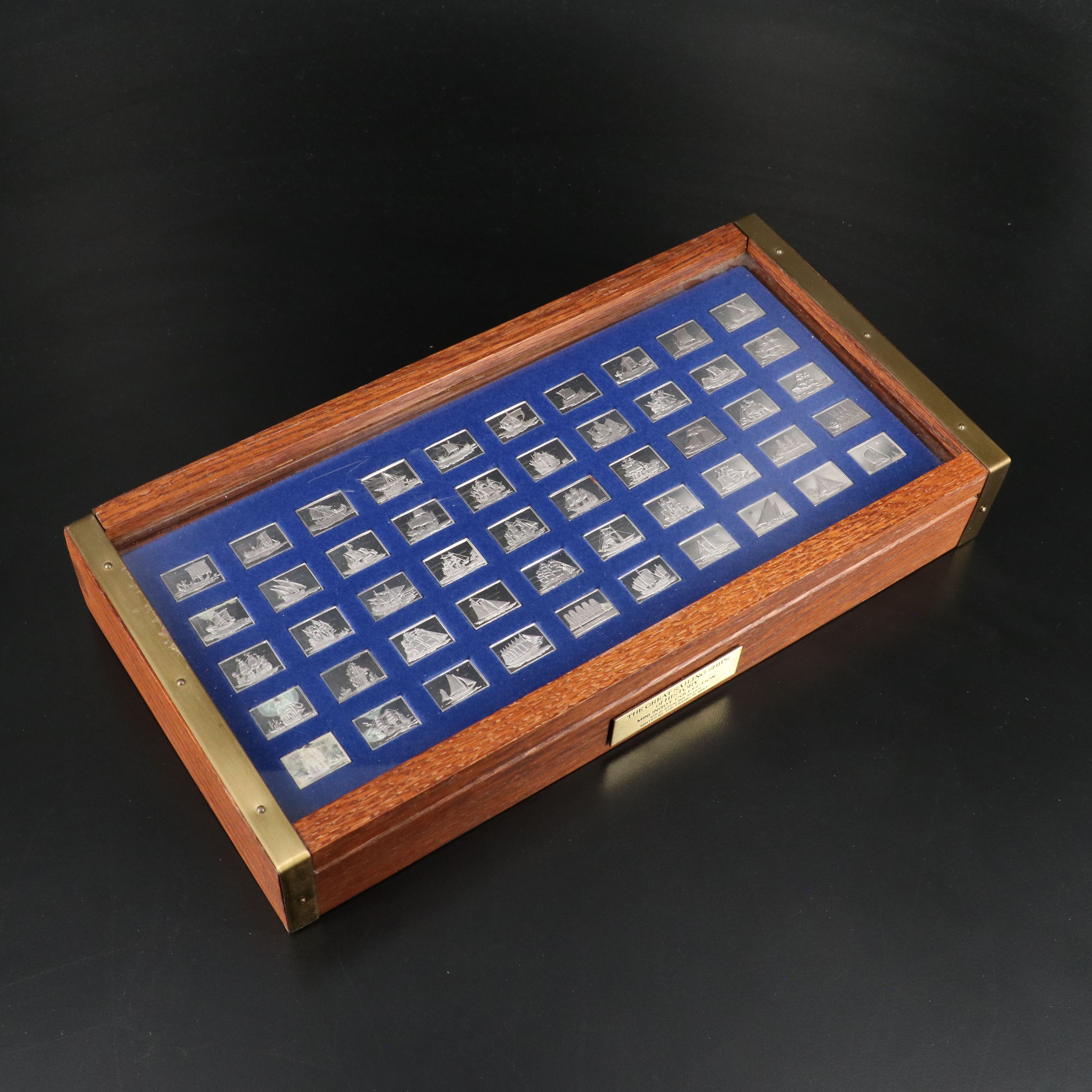 Franklin Mint "Great Sailing Ships of History" Sterling Silver Ingot Collection