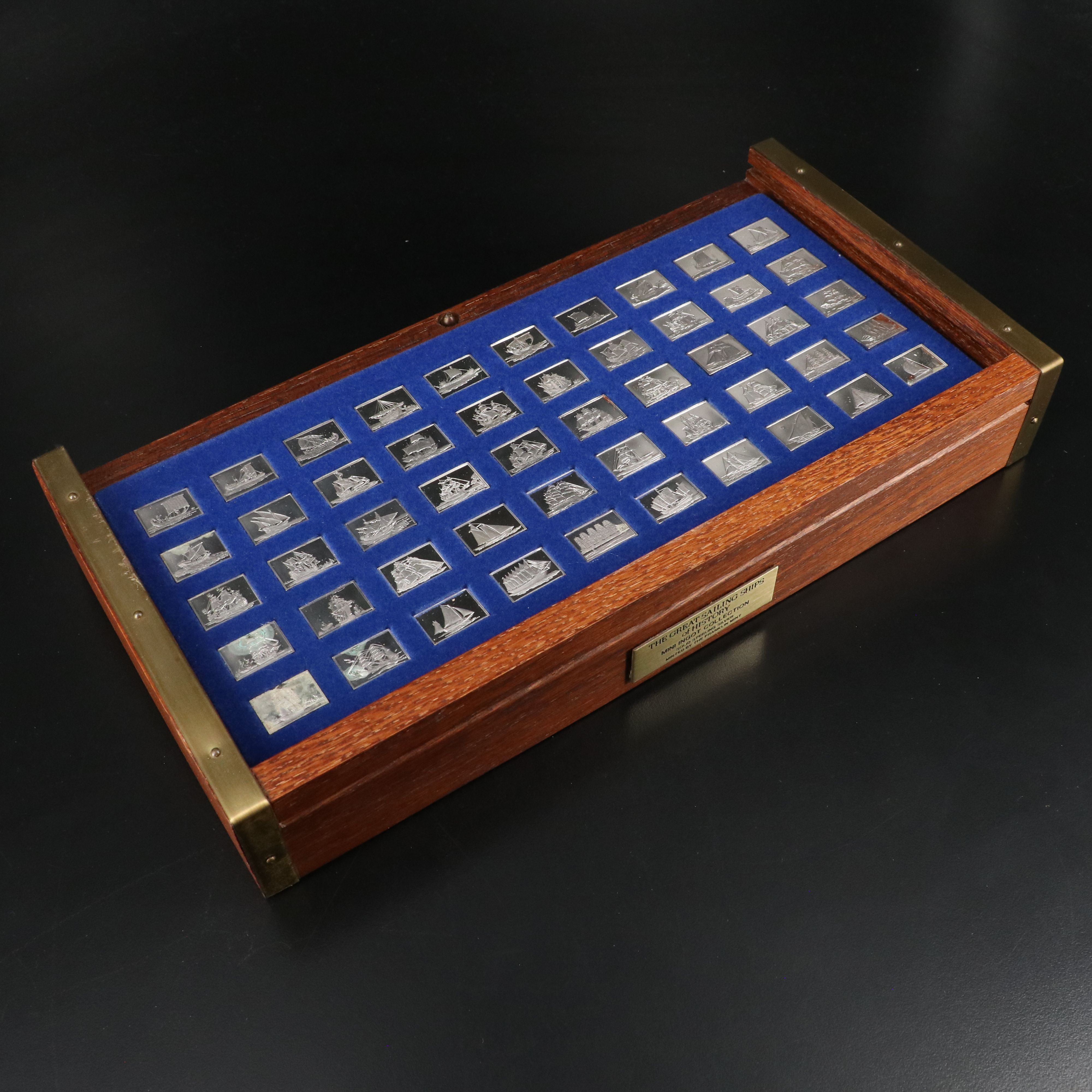 Franklin Mint "Great Sailing Ships of History" Sterling Silver Ingot Collection