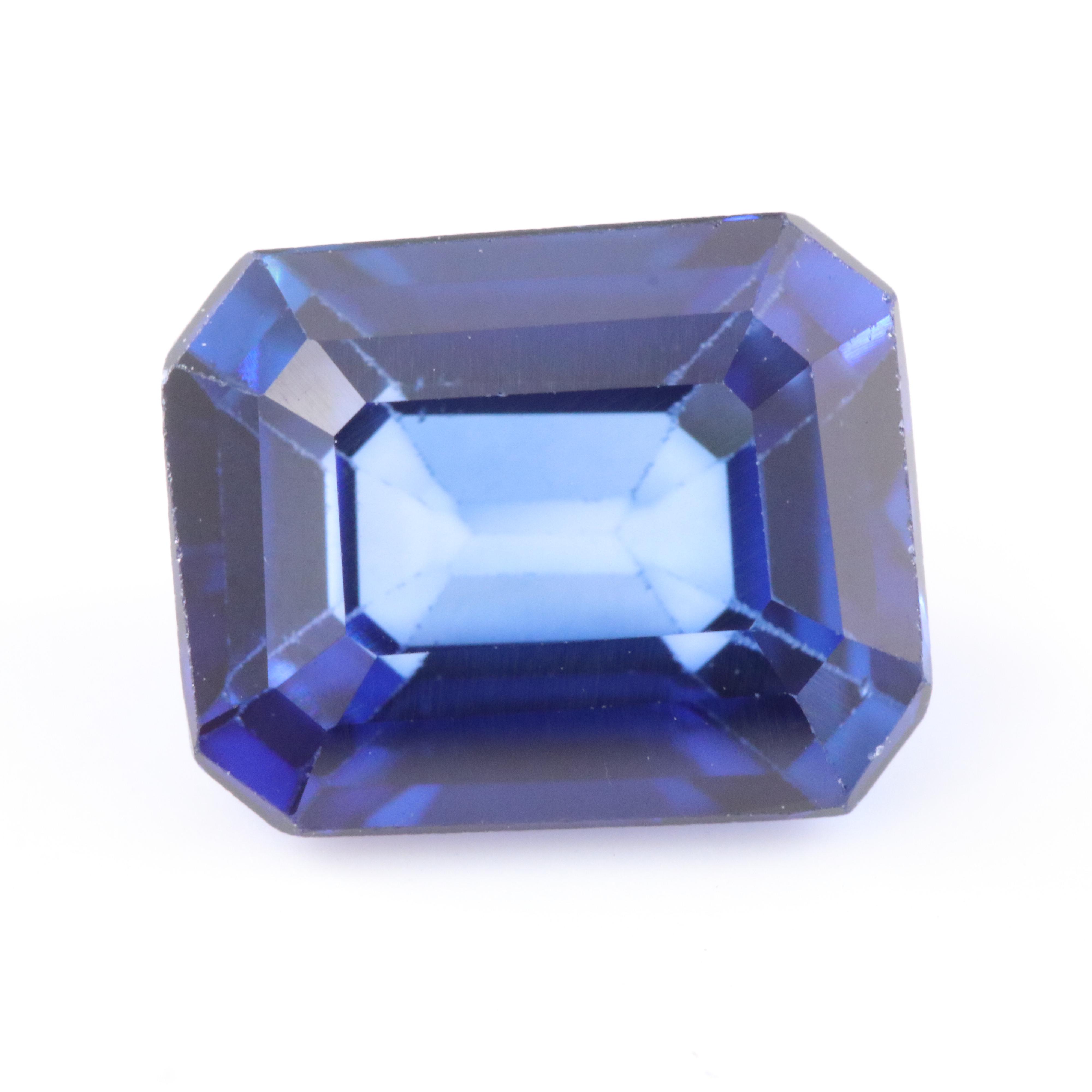 Loose 4.30 CT Lab Grown Sapphire