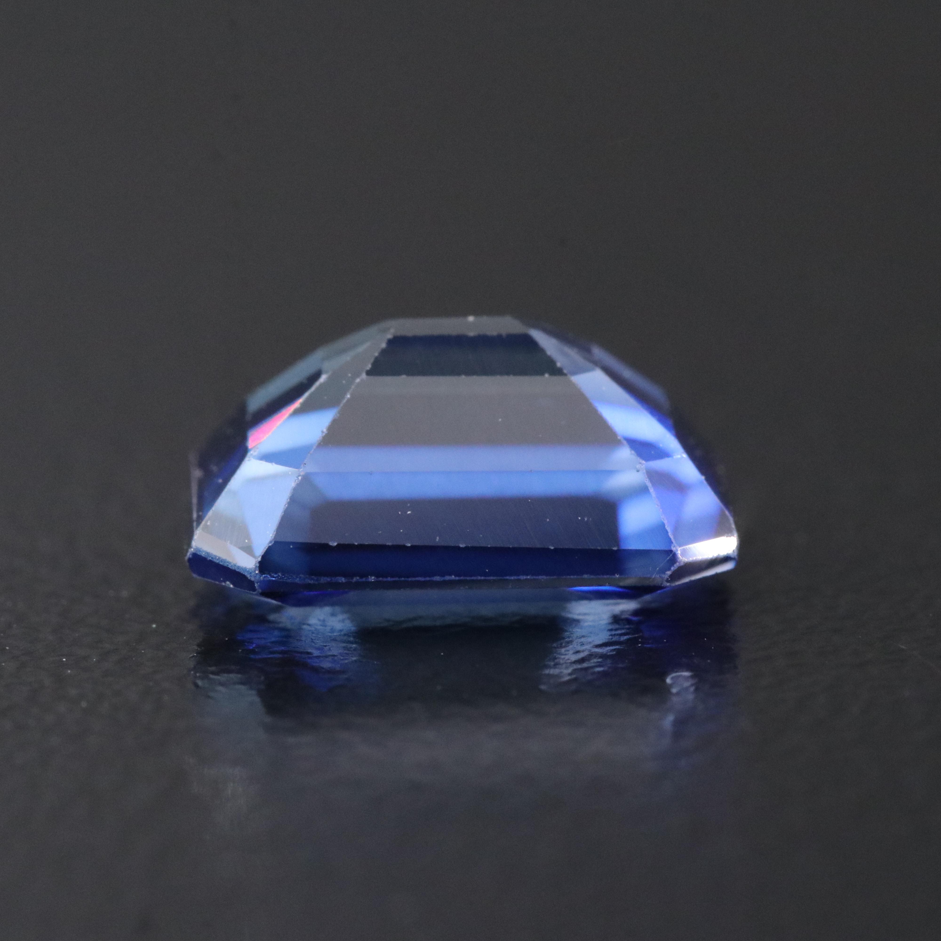Loose 4.30 CT Lab Grown Sapphire