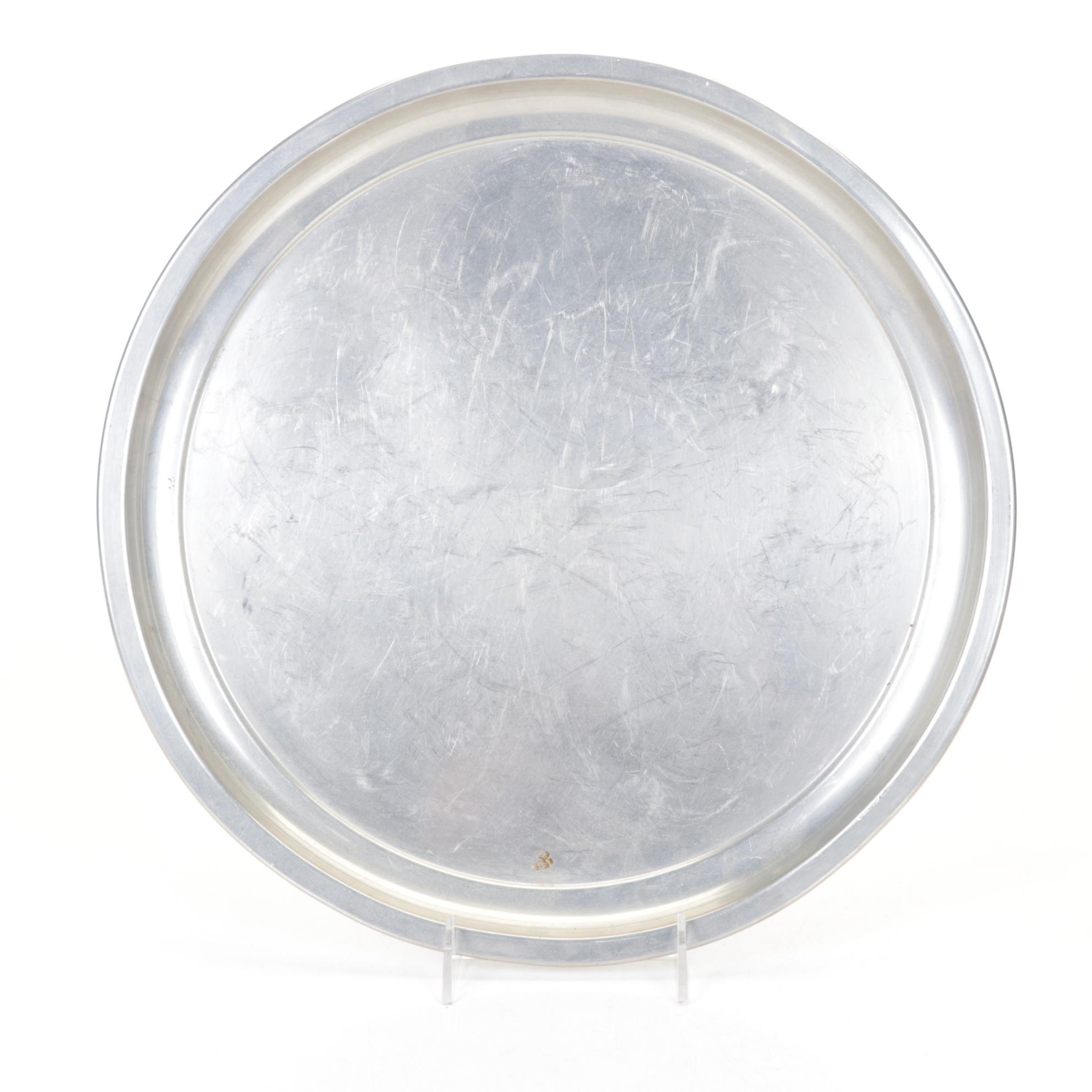 Reed & Barton Rufus Dunham Reproduction Pewter Pitcher with Tumblers and Tray