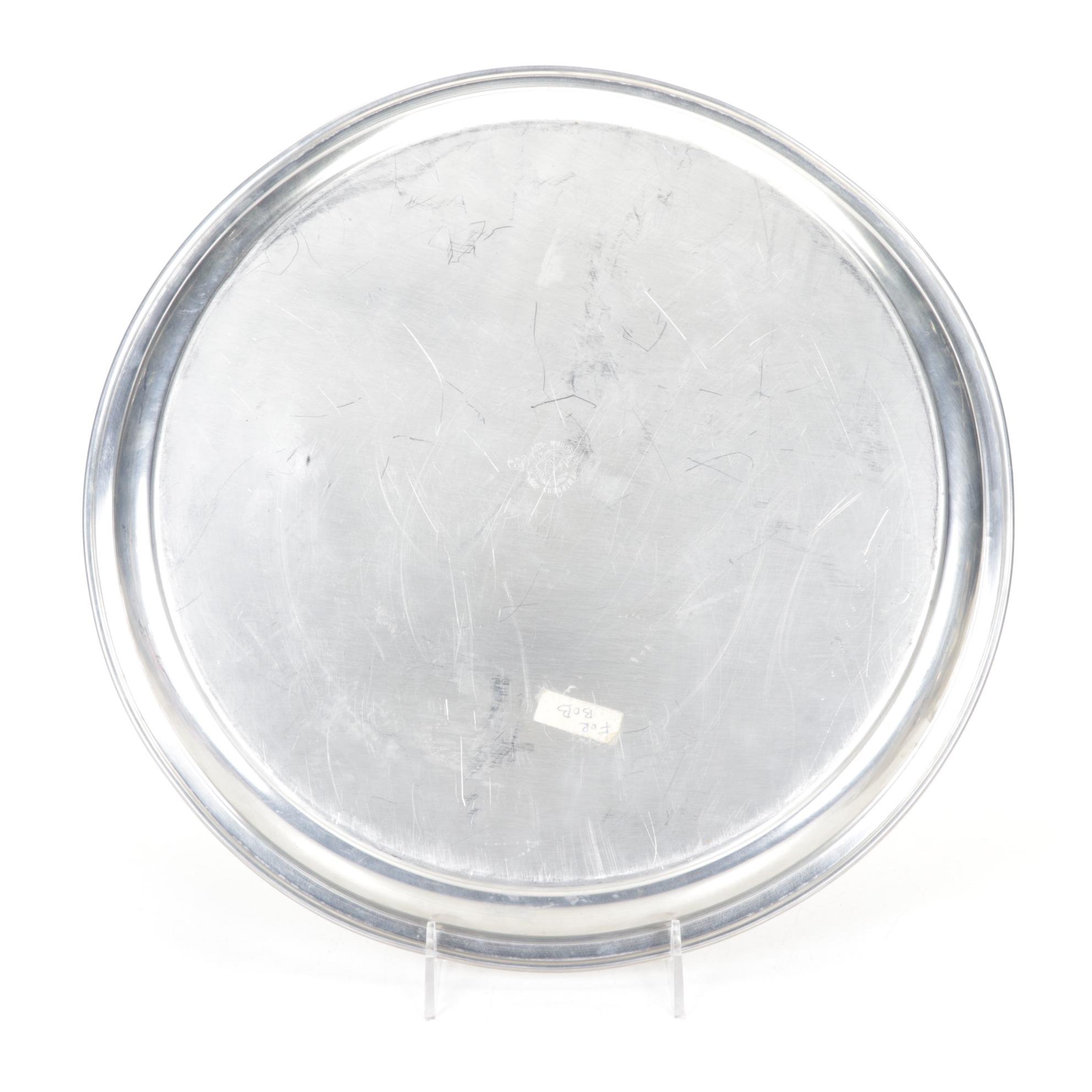 Reed & Barton Rufus Dunham Reproduction Pewter Pitcher with Tumblers and Tray