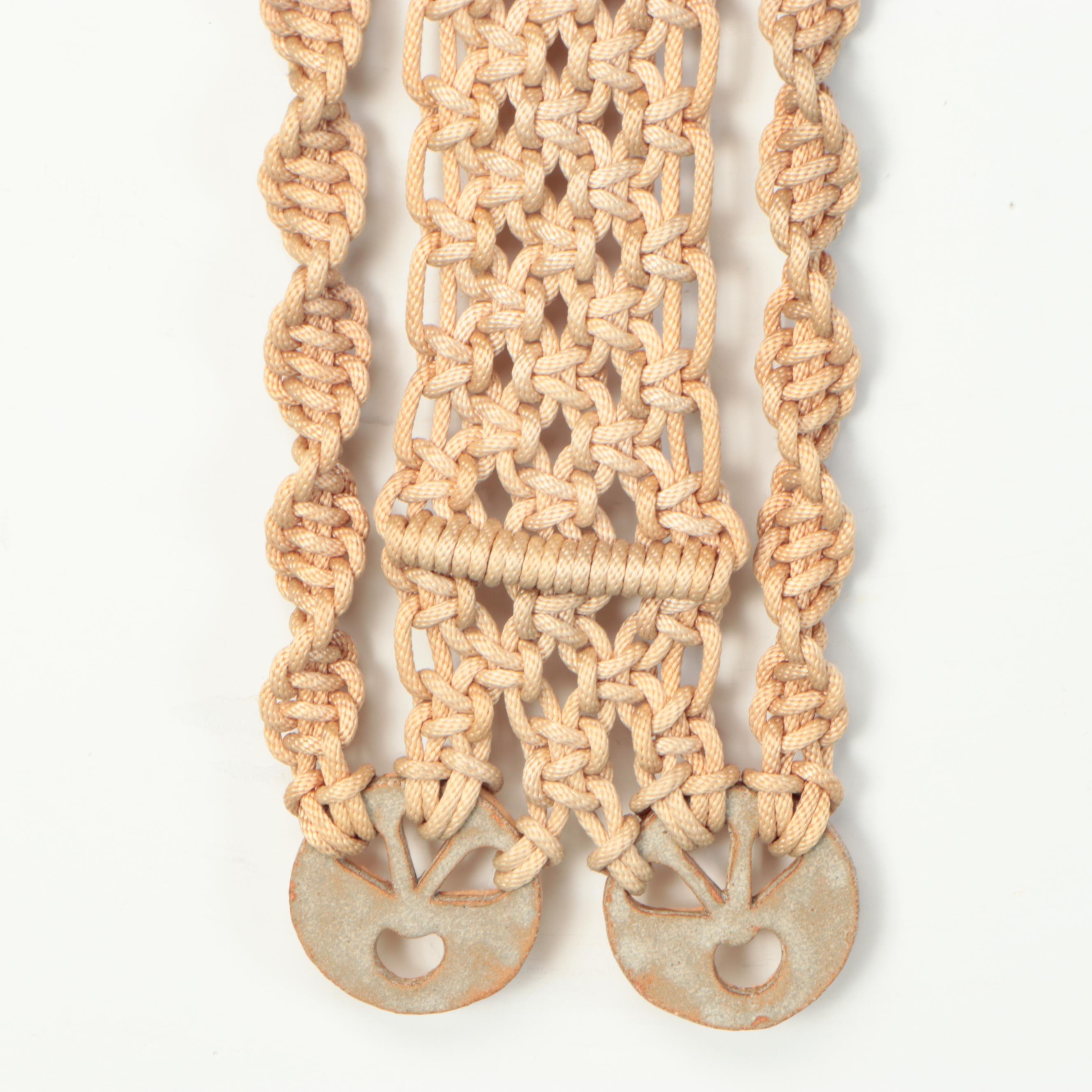 Macramé and Brass Wall Hanging