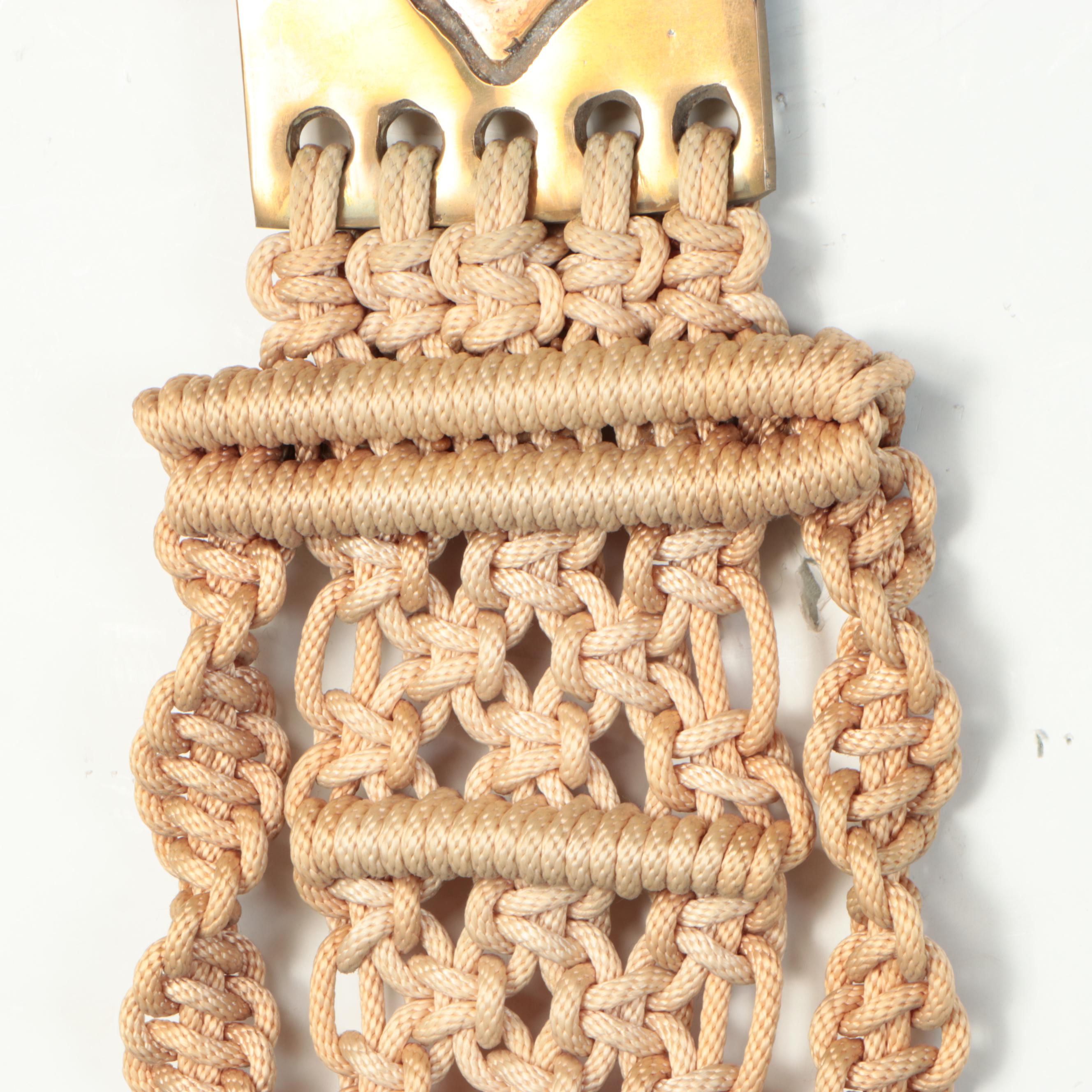 Macramé and Brass Wall Hanging
