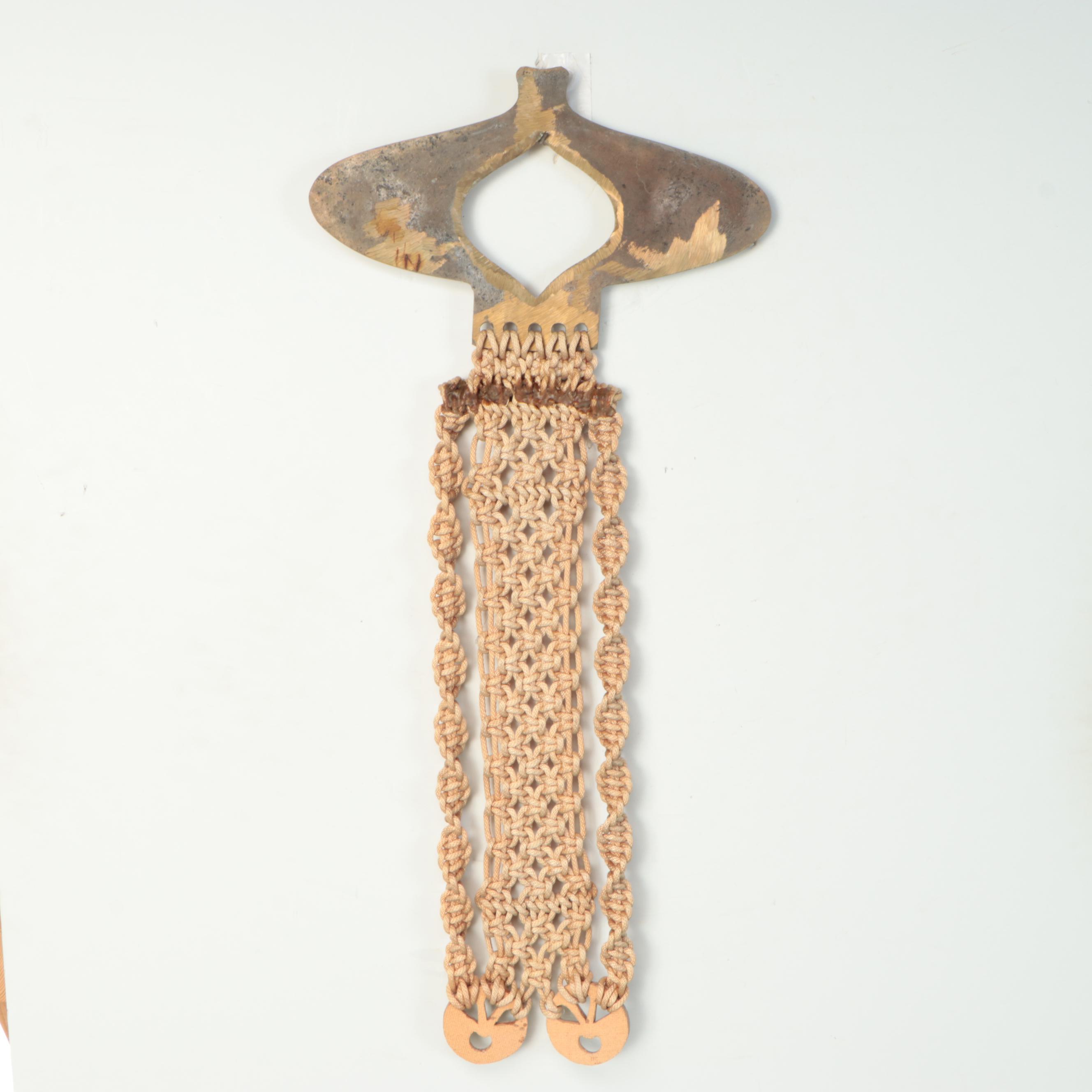 Macramé and Brass Wall Hanging