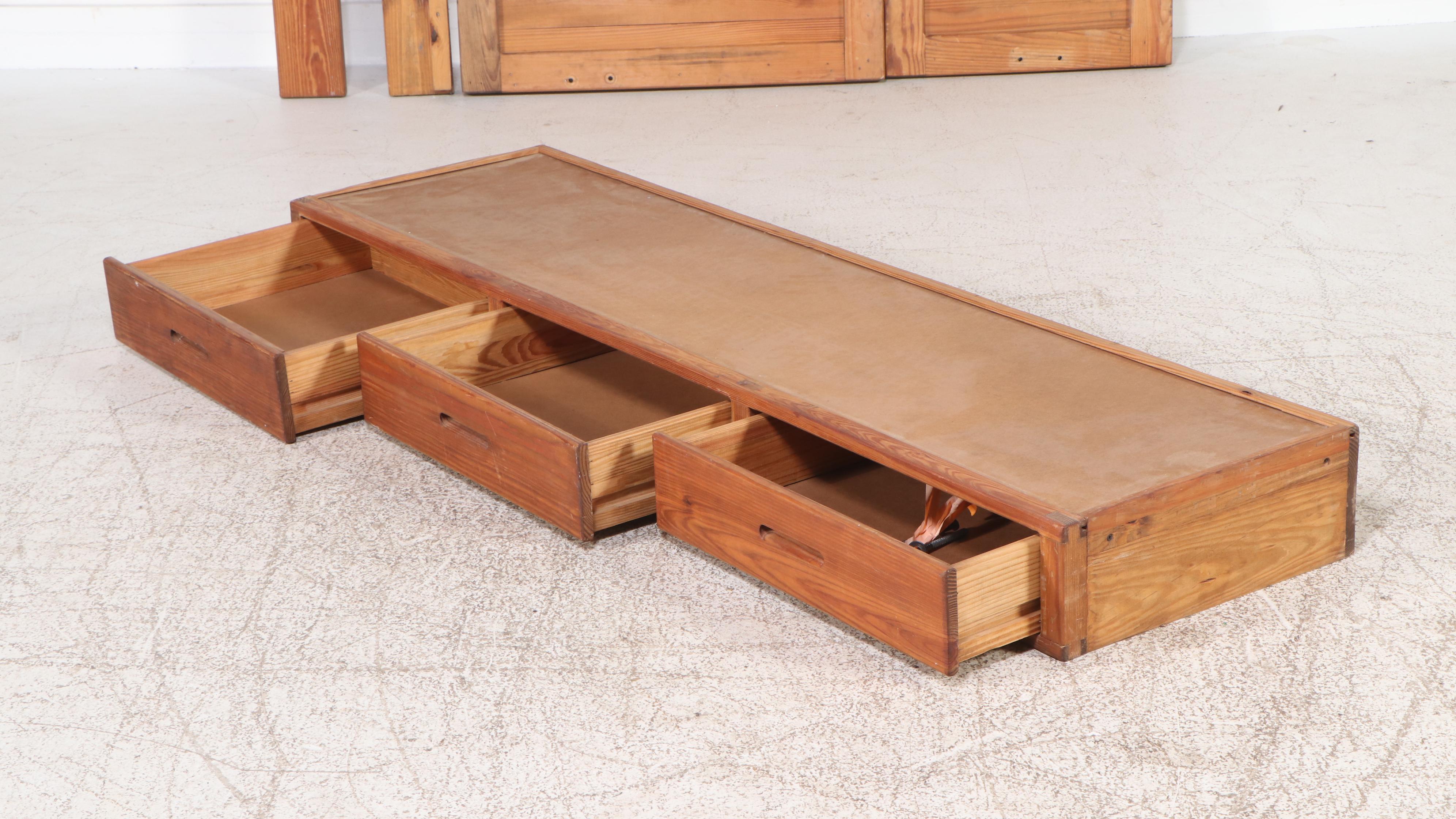 Rustic Pine Twin Bed Frame