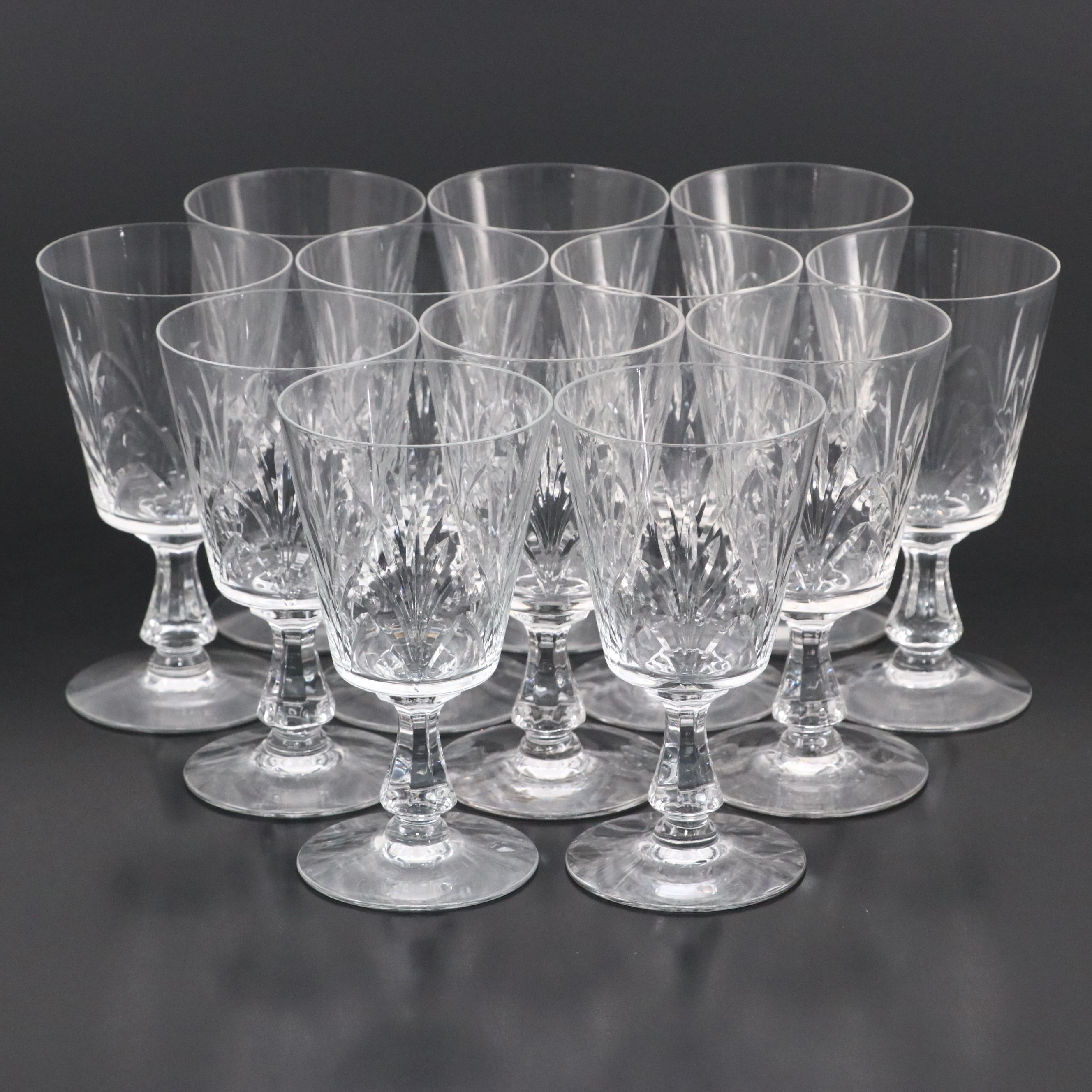 Georgian Style Crystal Wine Glasses