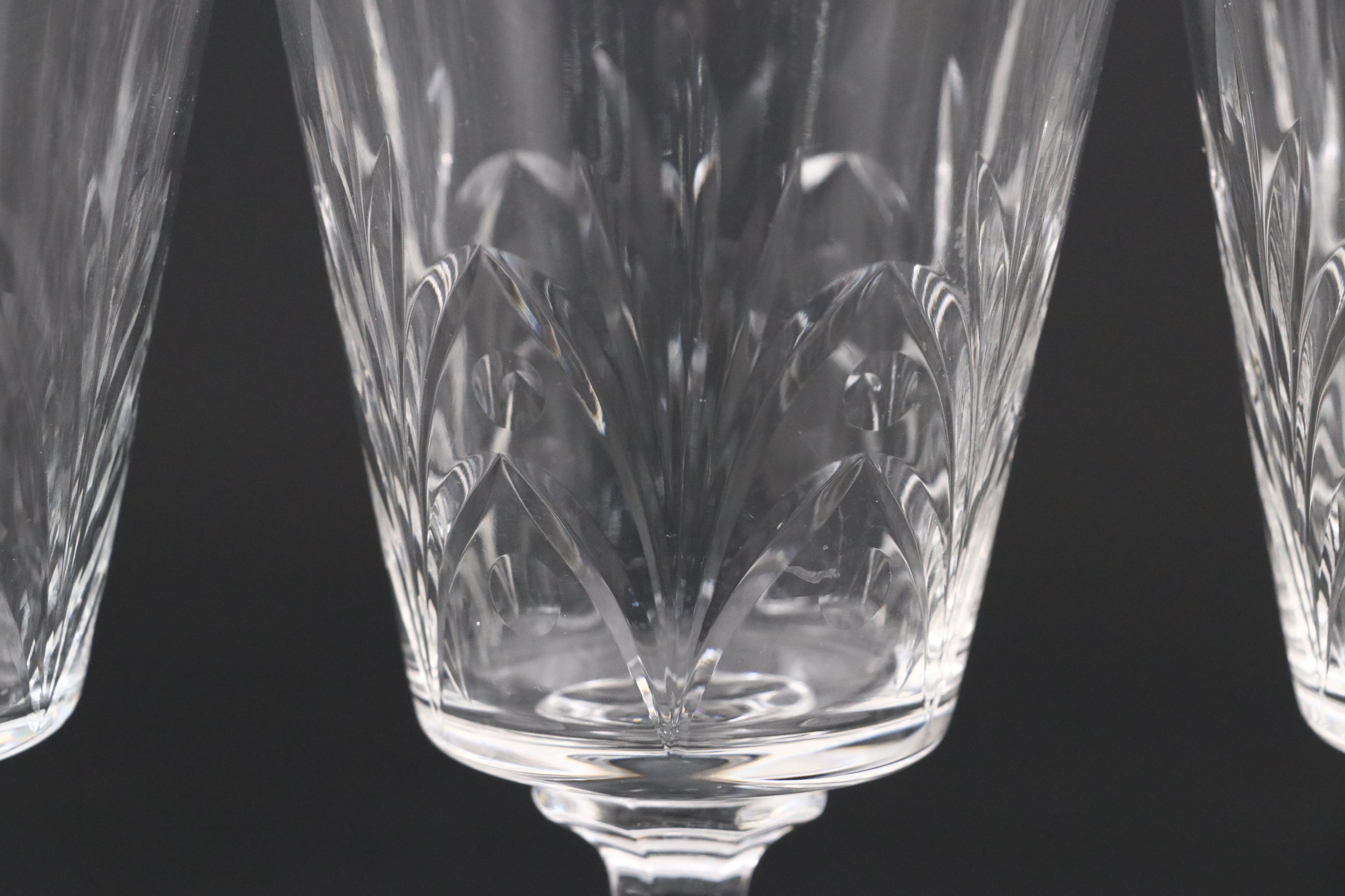 Georgian Style Crystal Wine Glasses