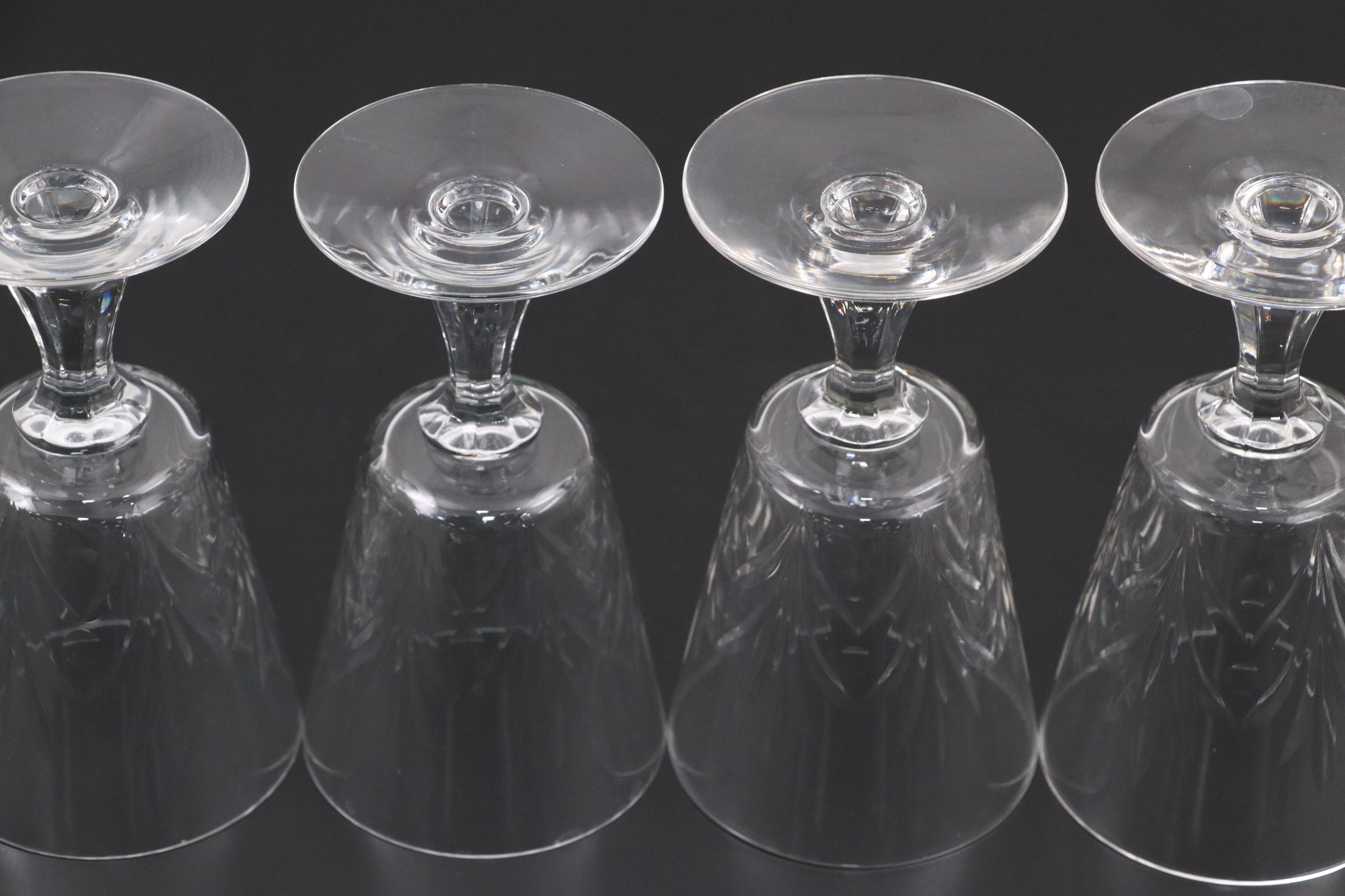 Georgian Style Crystal Wine Glasses