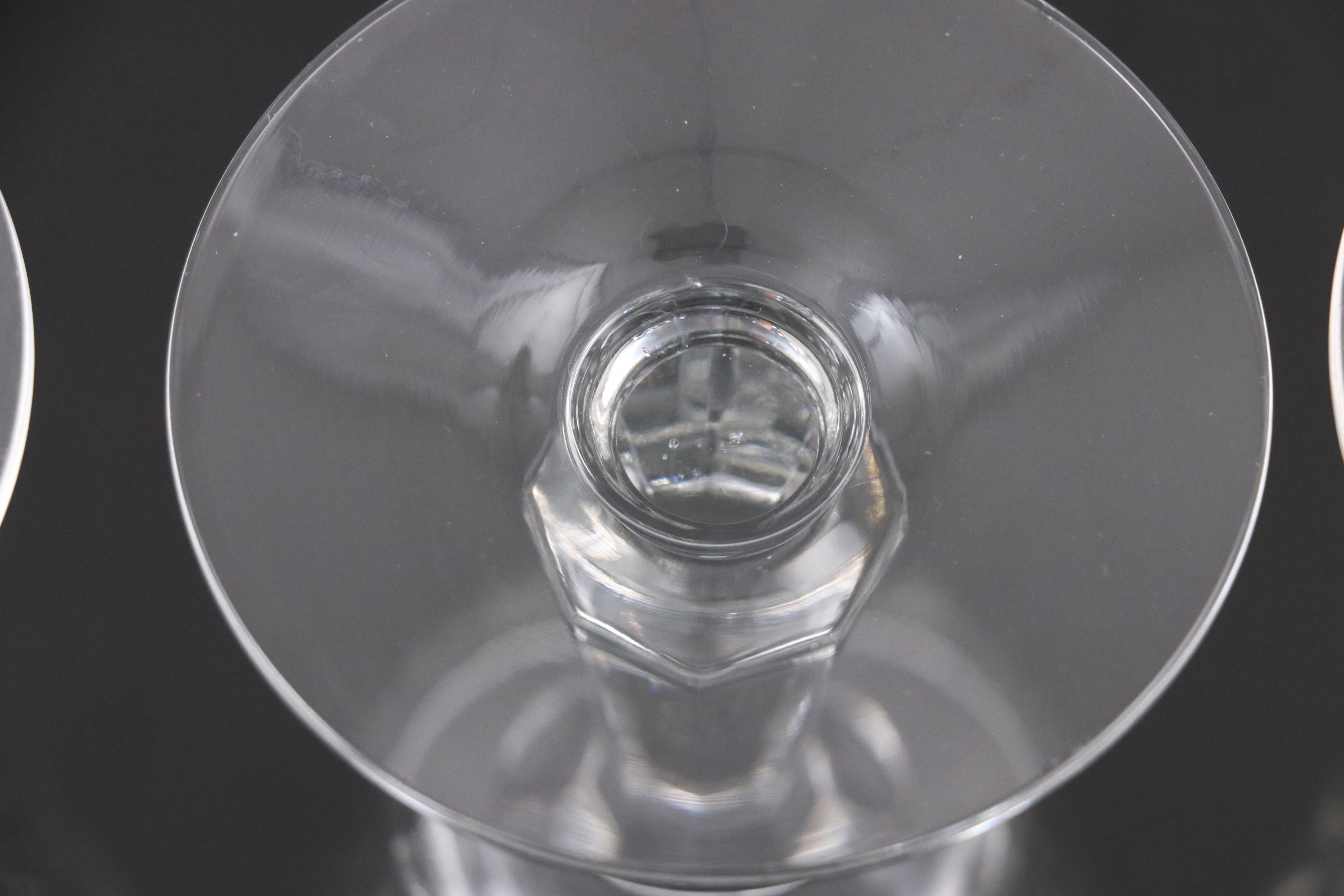 Georgian Style Crystal Wine Glasses