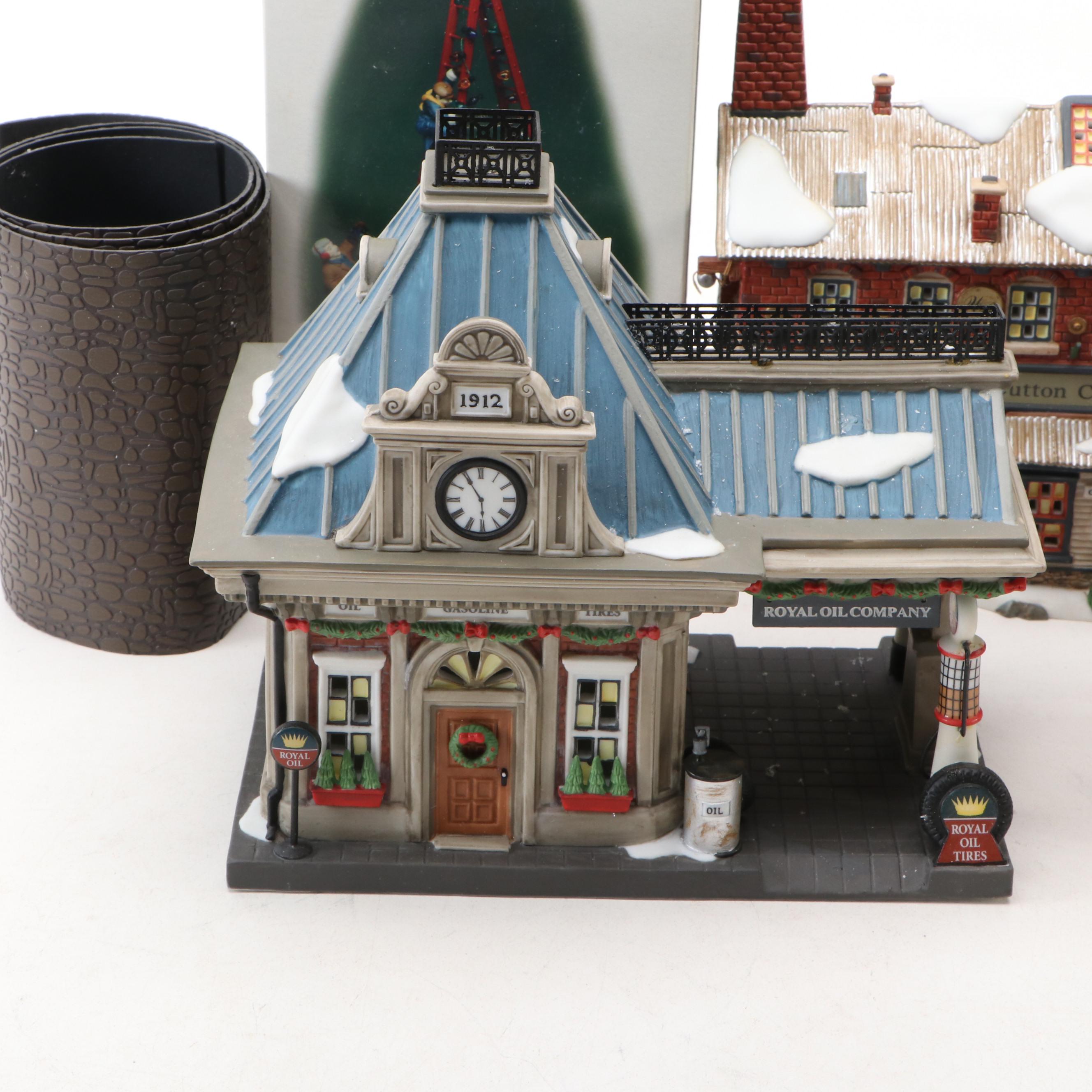 Department 56 "The Dockhouse" with Other Houses and Village Accessories