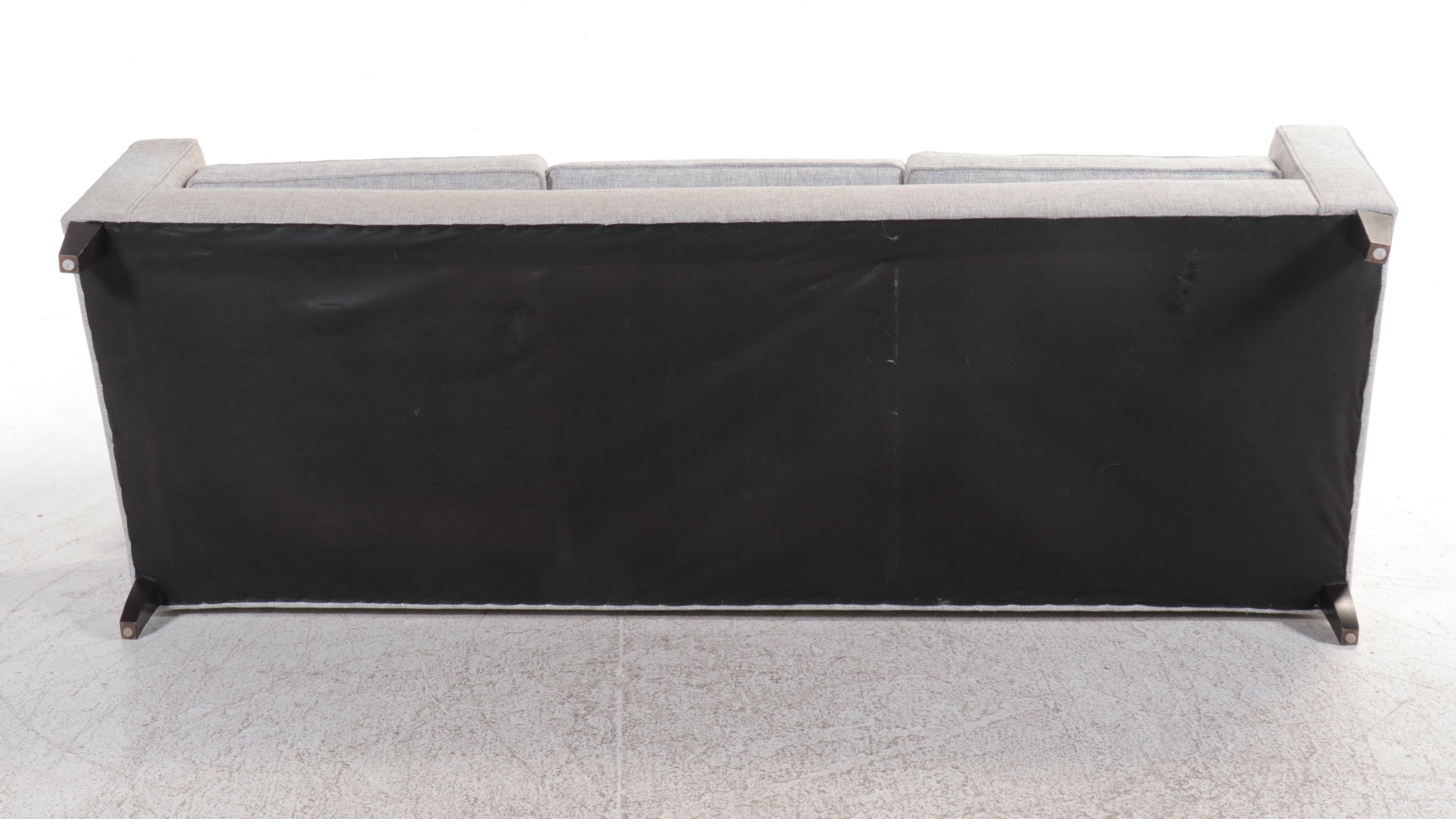 Contemporary Bernhardt Sofa with Chenille Upholstery