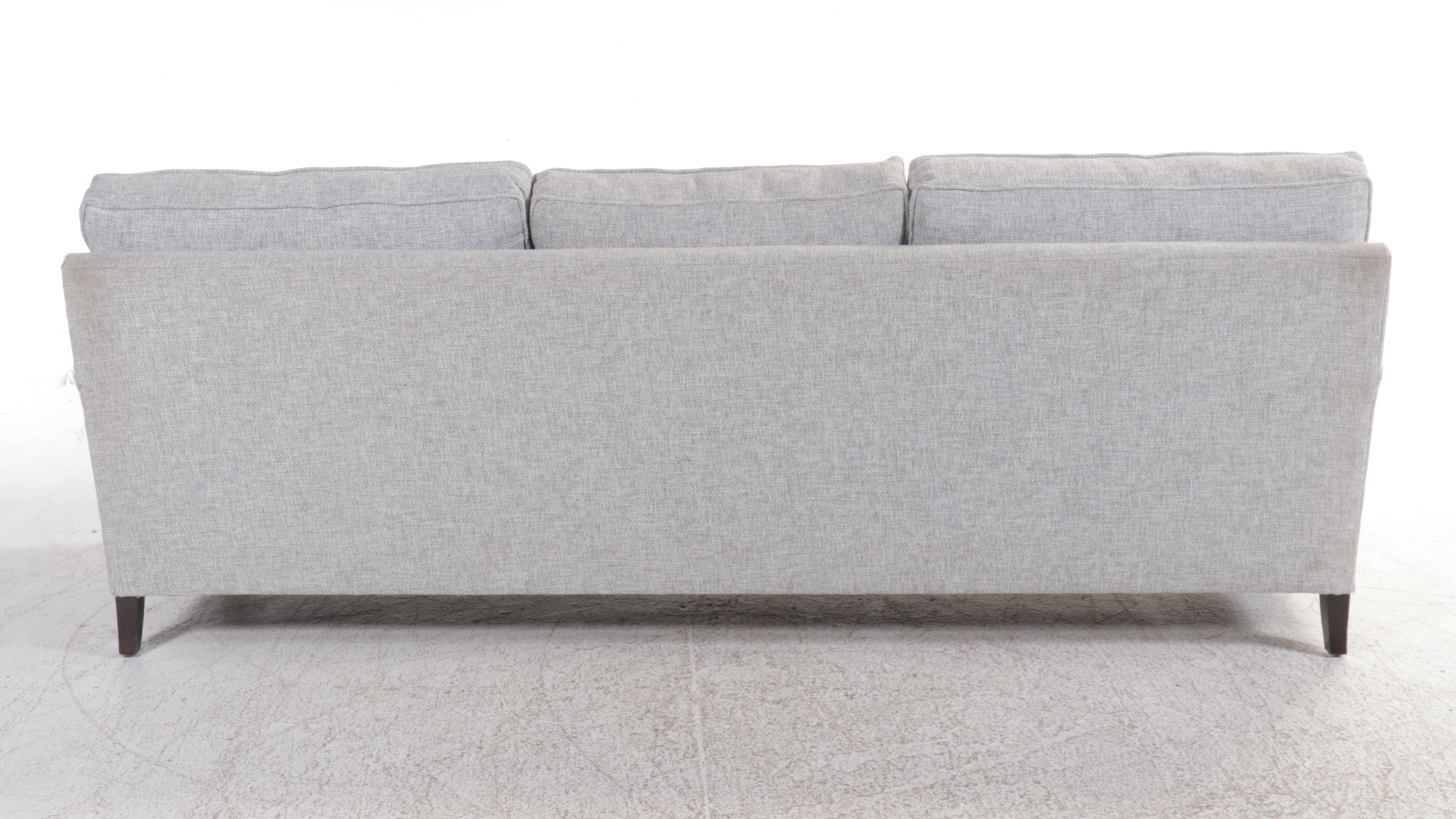 Contemporary Bernhardt Sofa with Chenille Upholstery