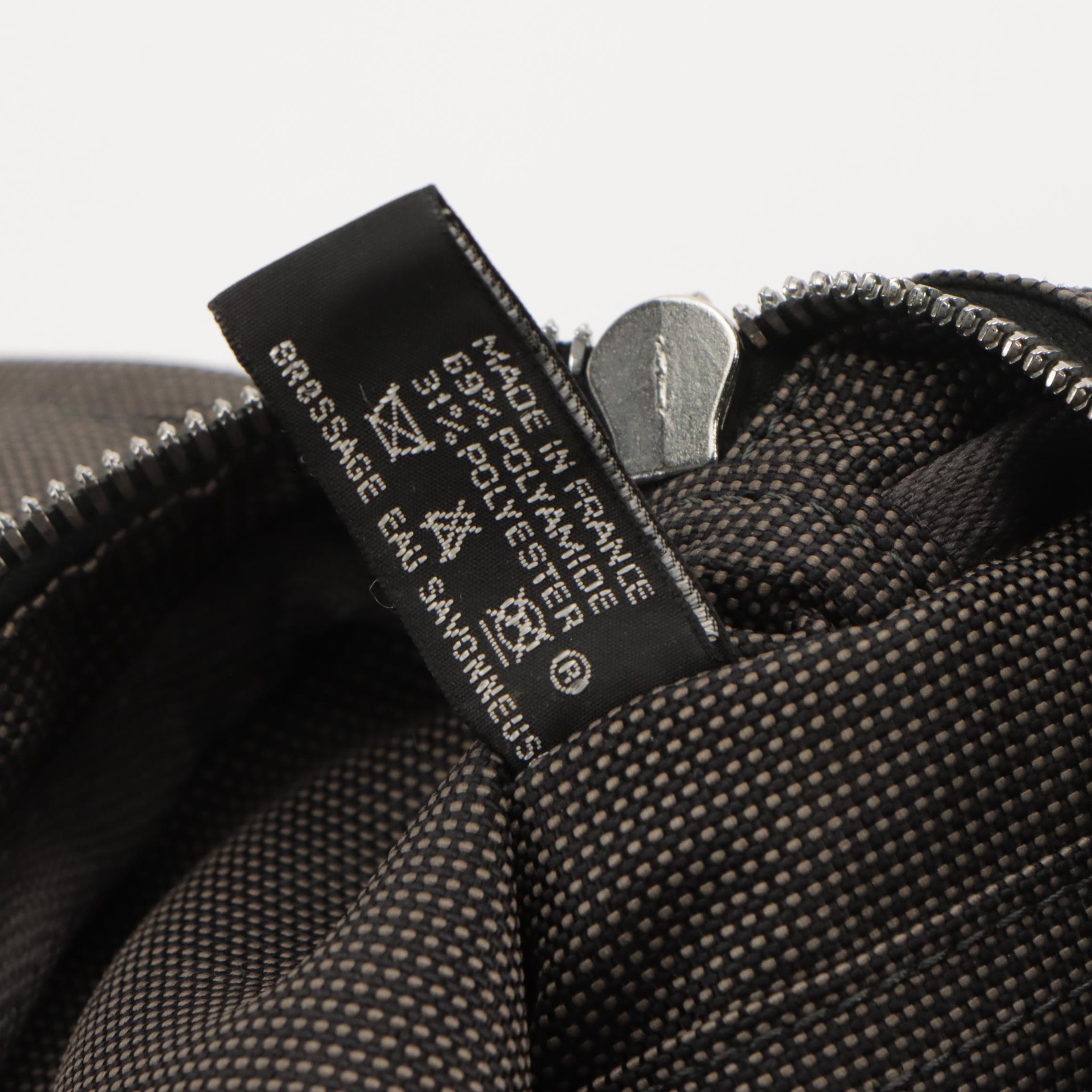 Hermès Herline Fourre-Tout PM Zip Tote in Grey Nylon Canvas