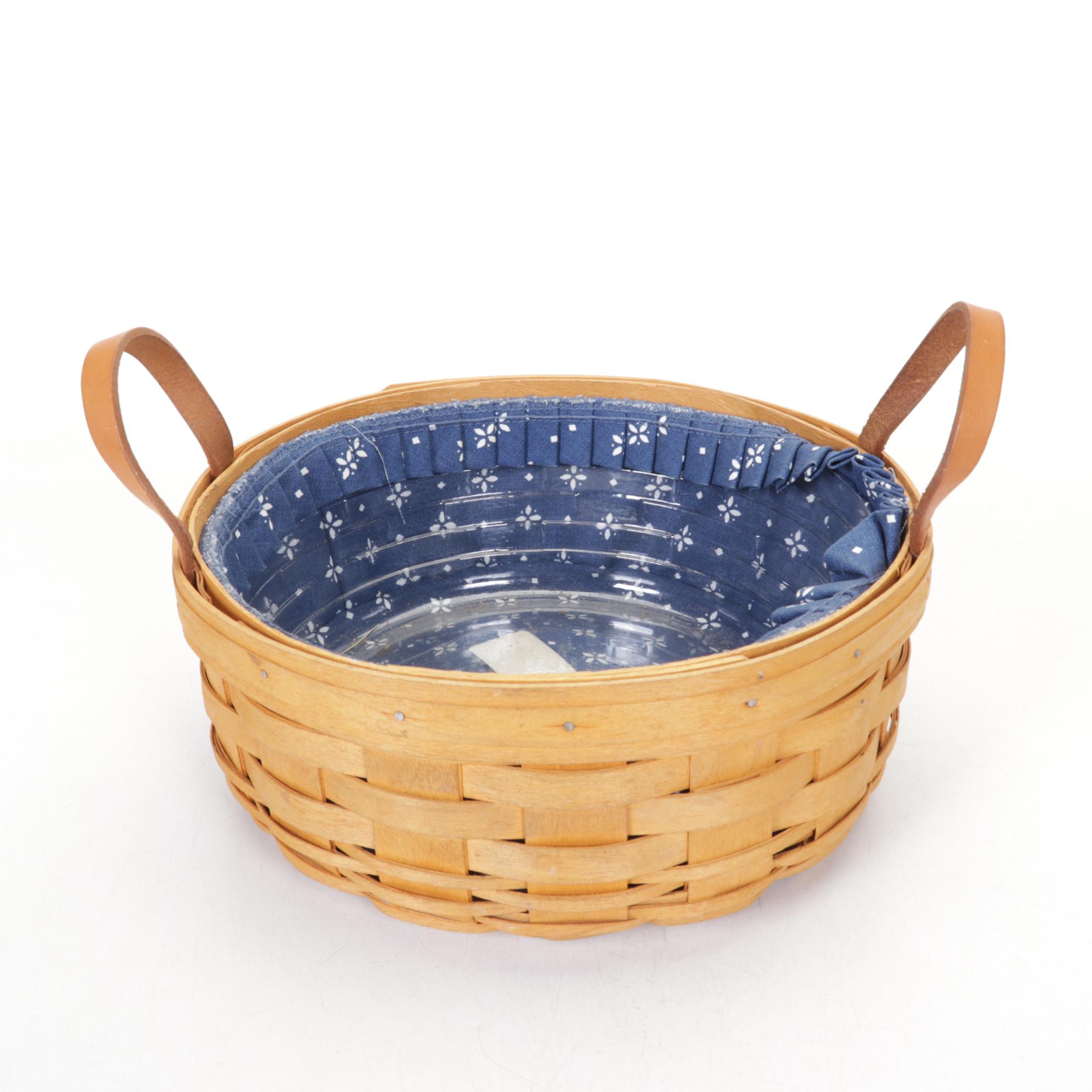 Longaberger "Love Basket" & Other Woven Maple Baskets