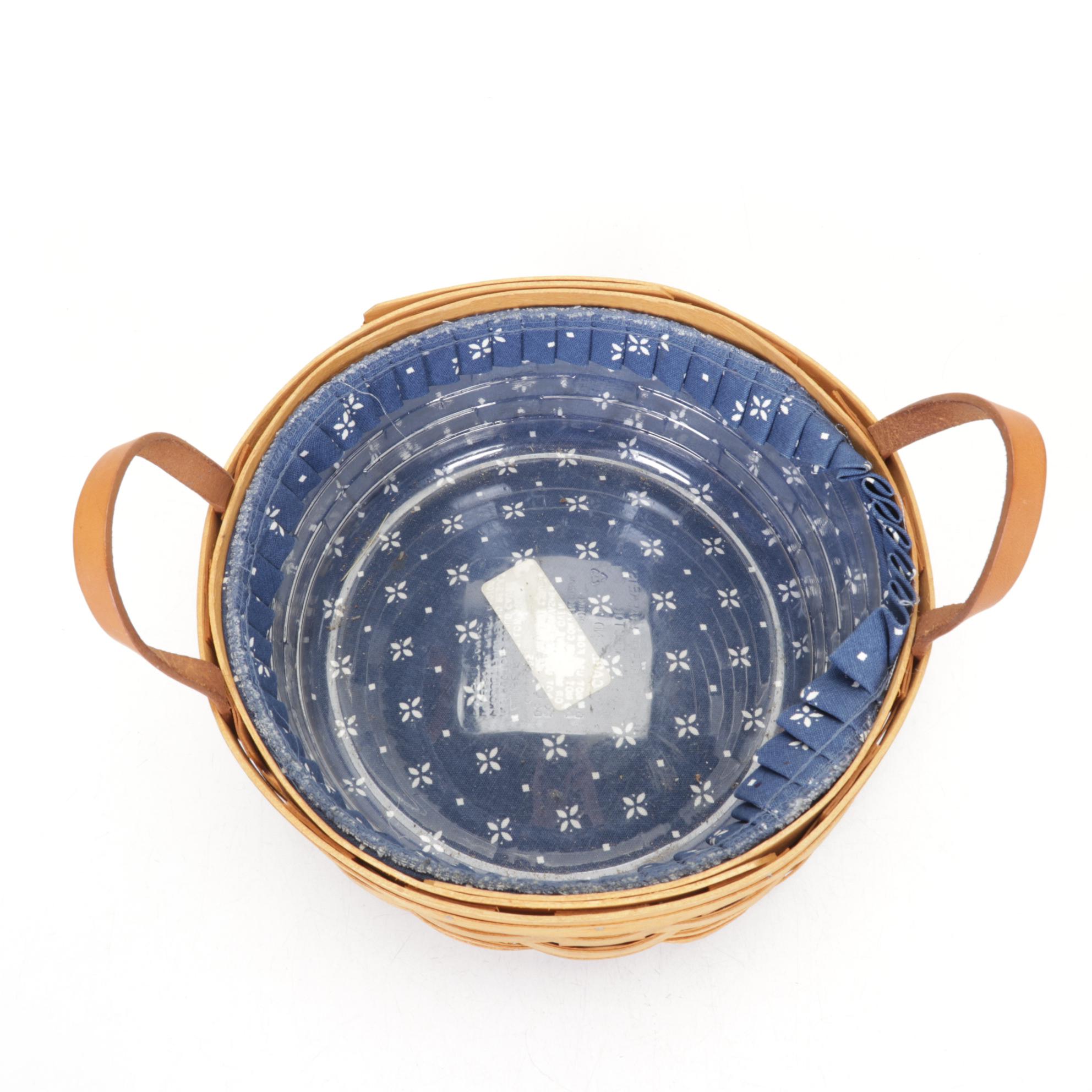 Longaberger "Love Basket" & Other Woven Maple Baskets