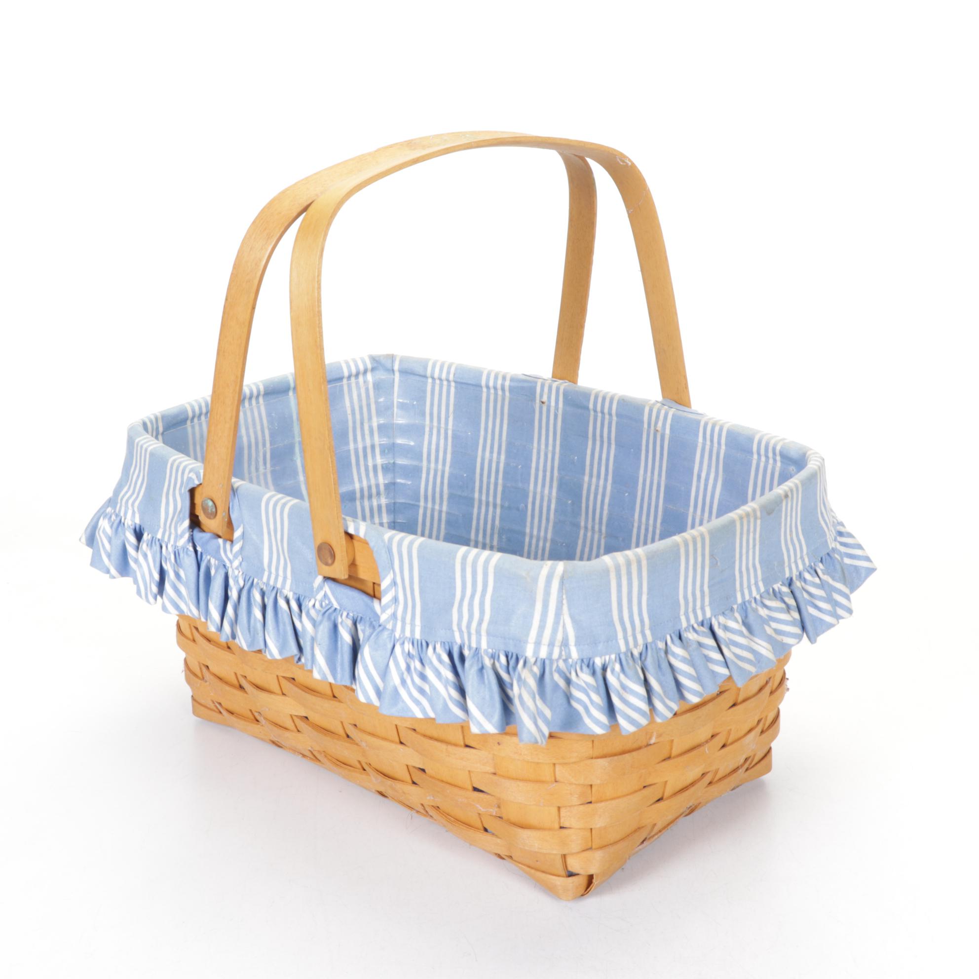 Longaberger "Love Basket" & Other Woven Maple Baskets