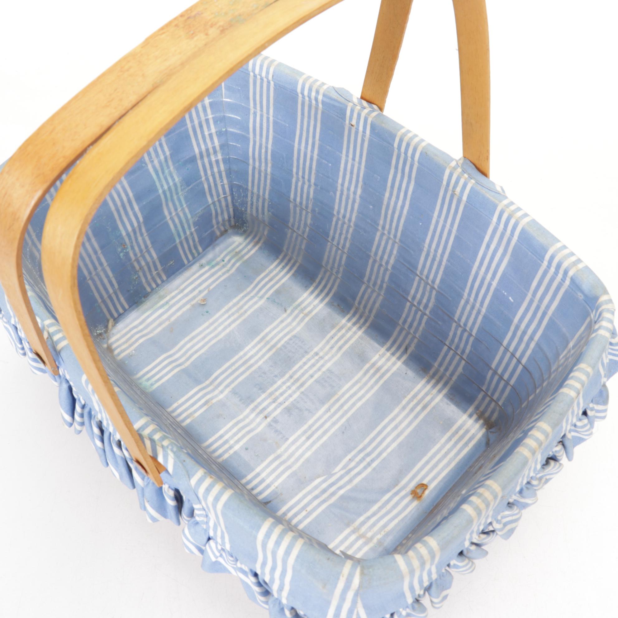 Longaberger "Love Basket" & Other Woven Maple Baskets