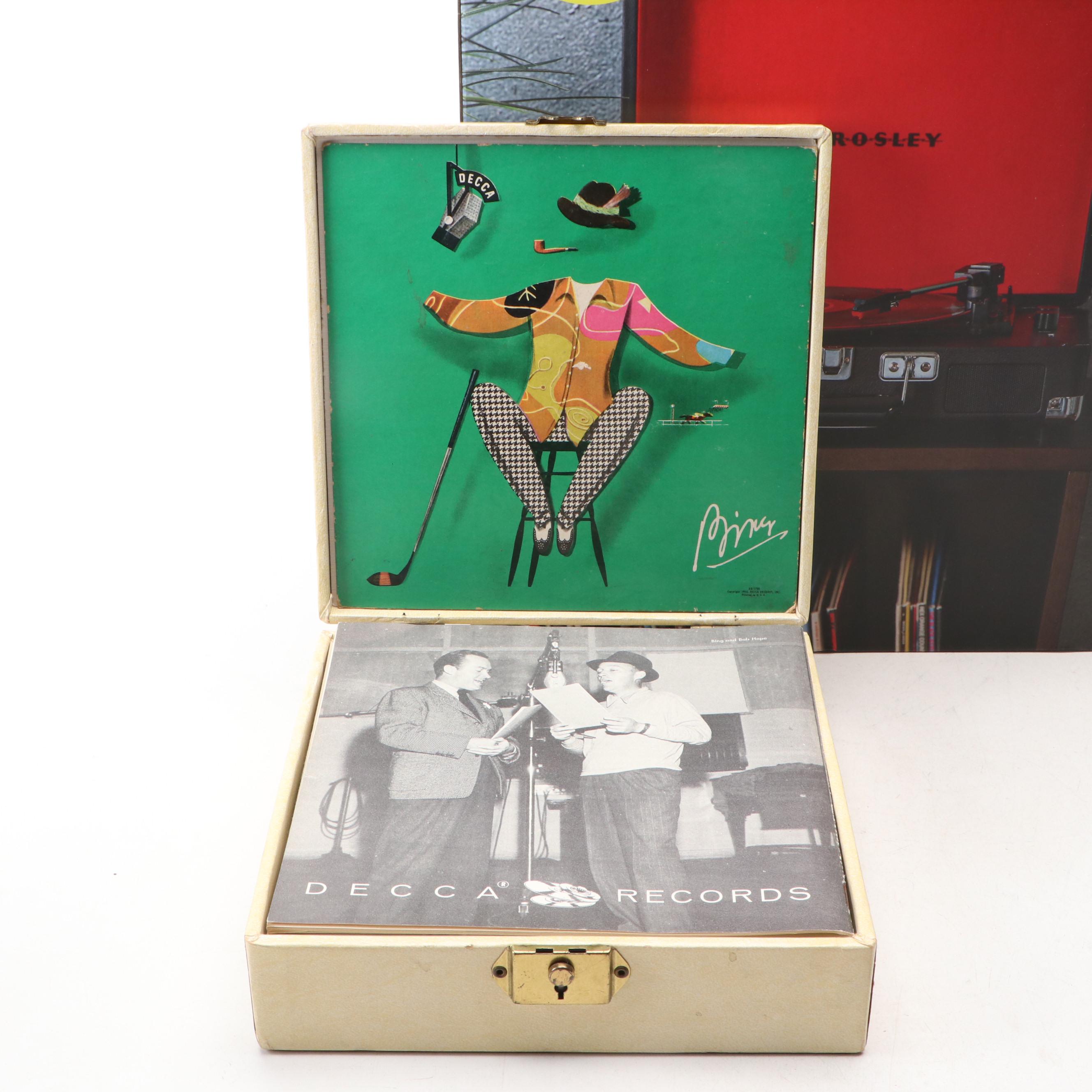 Crosley "Cruiser Premier" Bluetooth Portable Turntable with Records