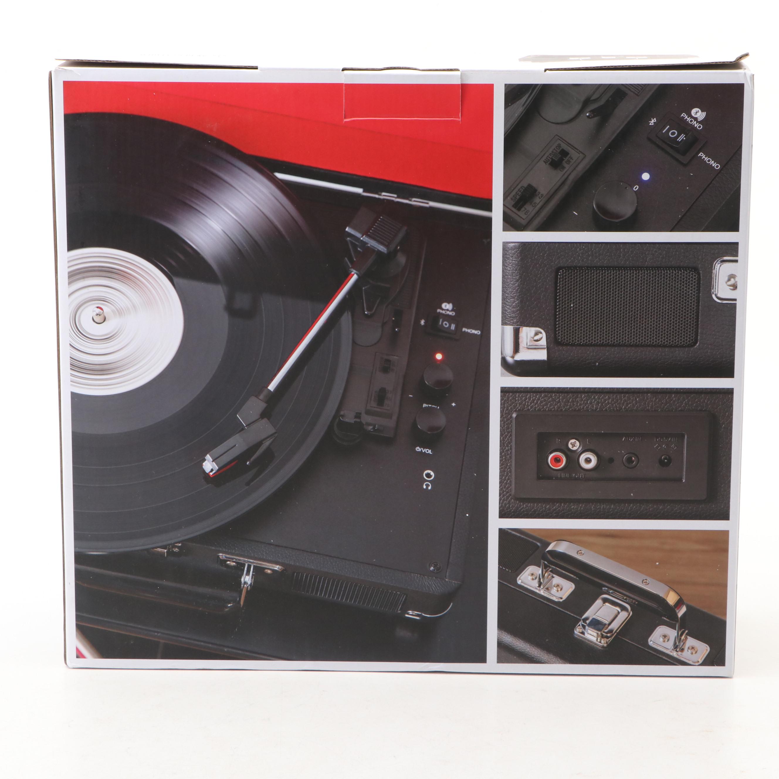 Crosley "Cruiser Premier" Bluetooth Portable Turntable with Records